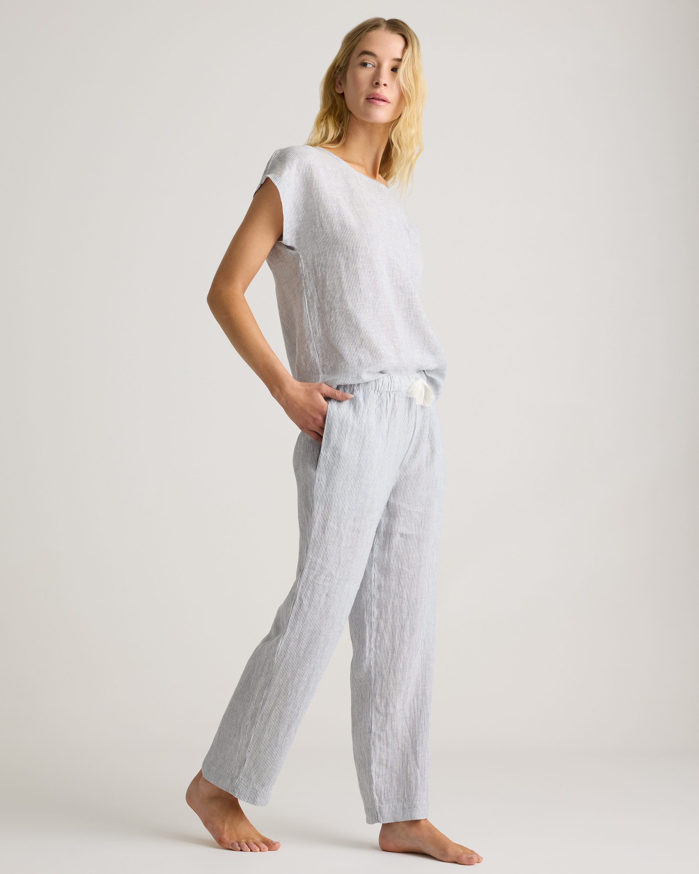 100% European Linen Pajama Set — Image 32