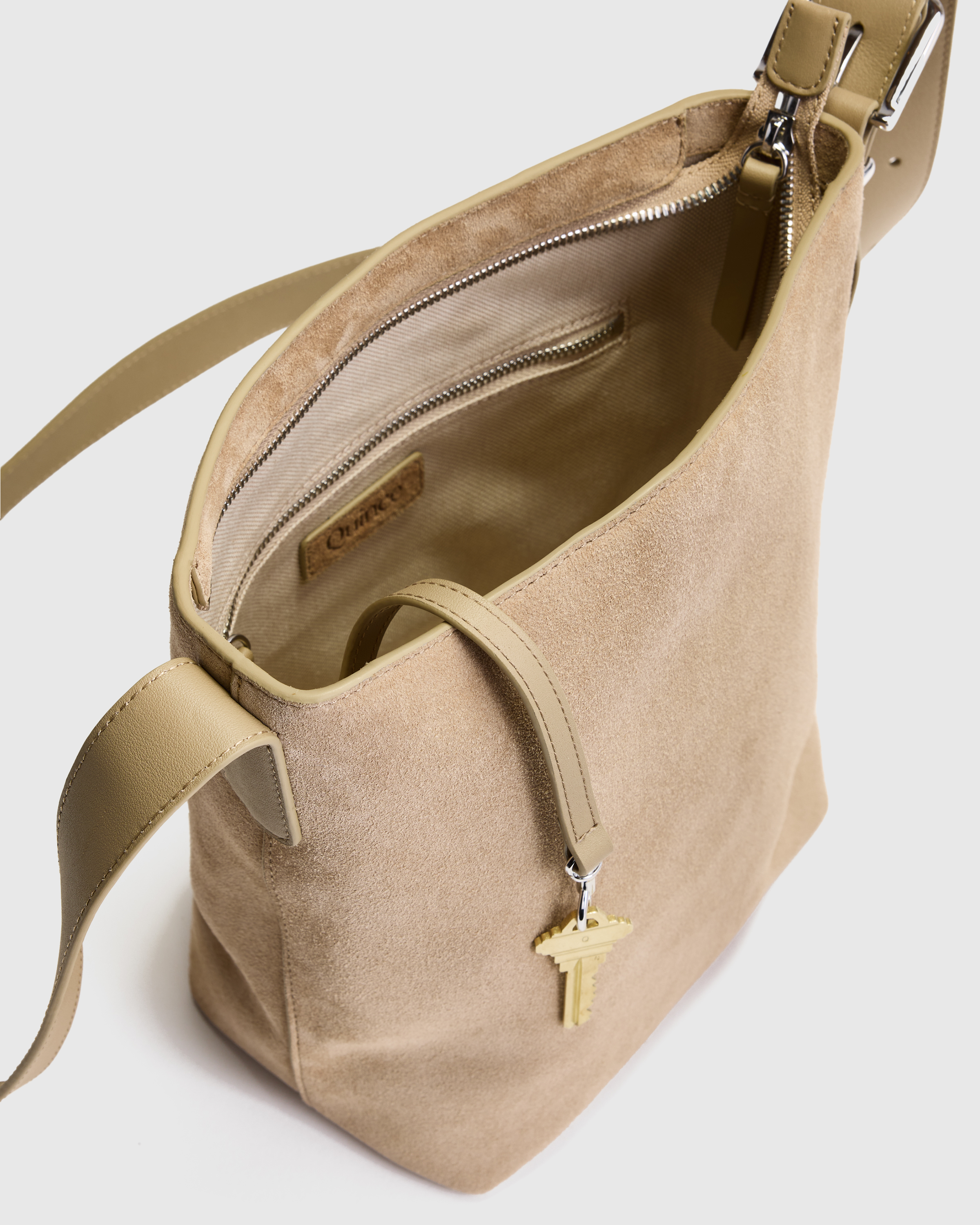 Italian Suede Bucket Crossbody — Image 19