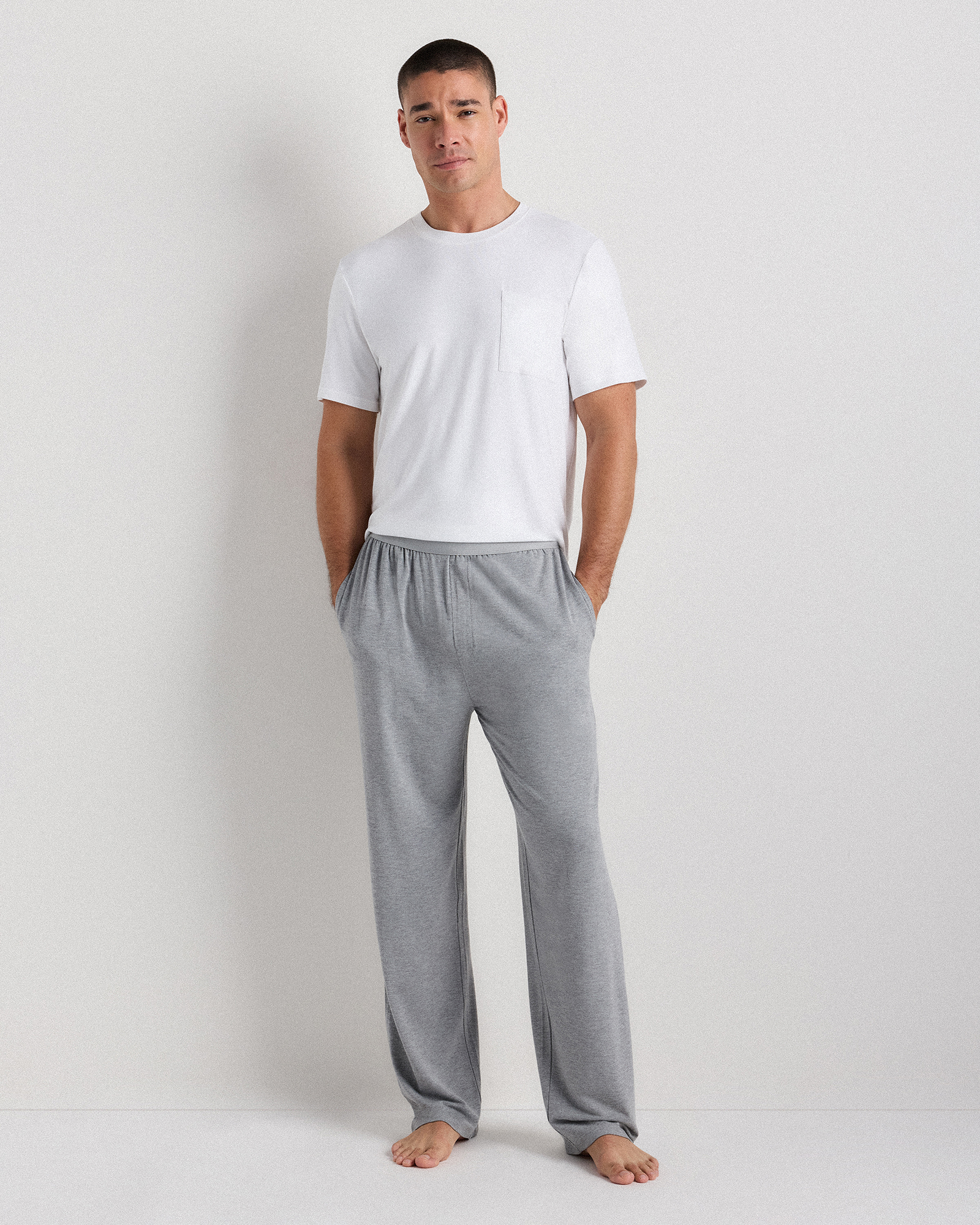 Bamboo Jersey Relaxed Lounge Pants — Image 6