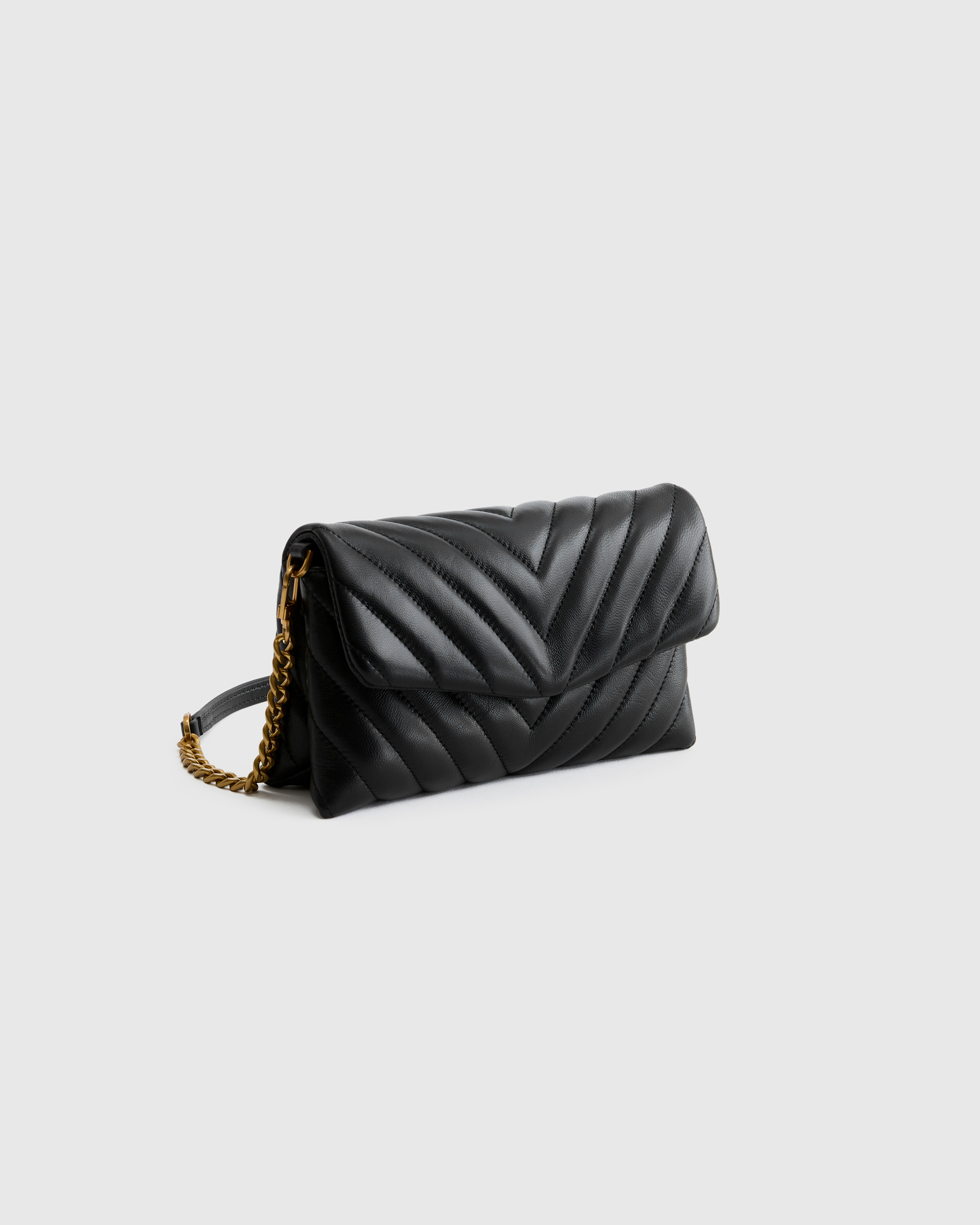 Italian Leather Quilted Wallet Crossbody — Image 23