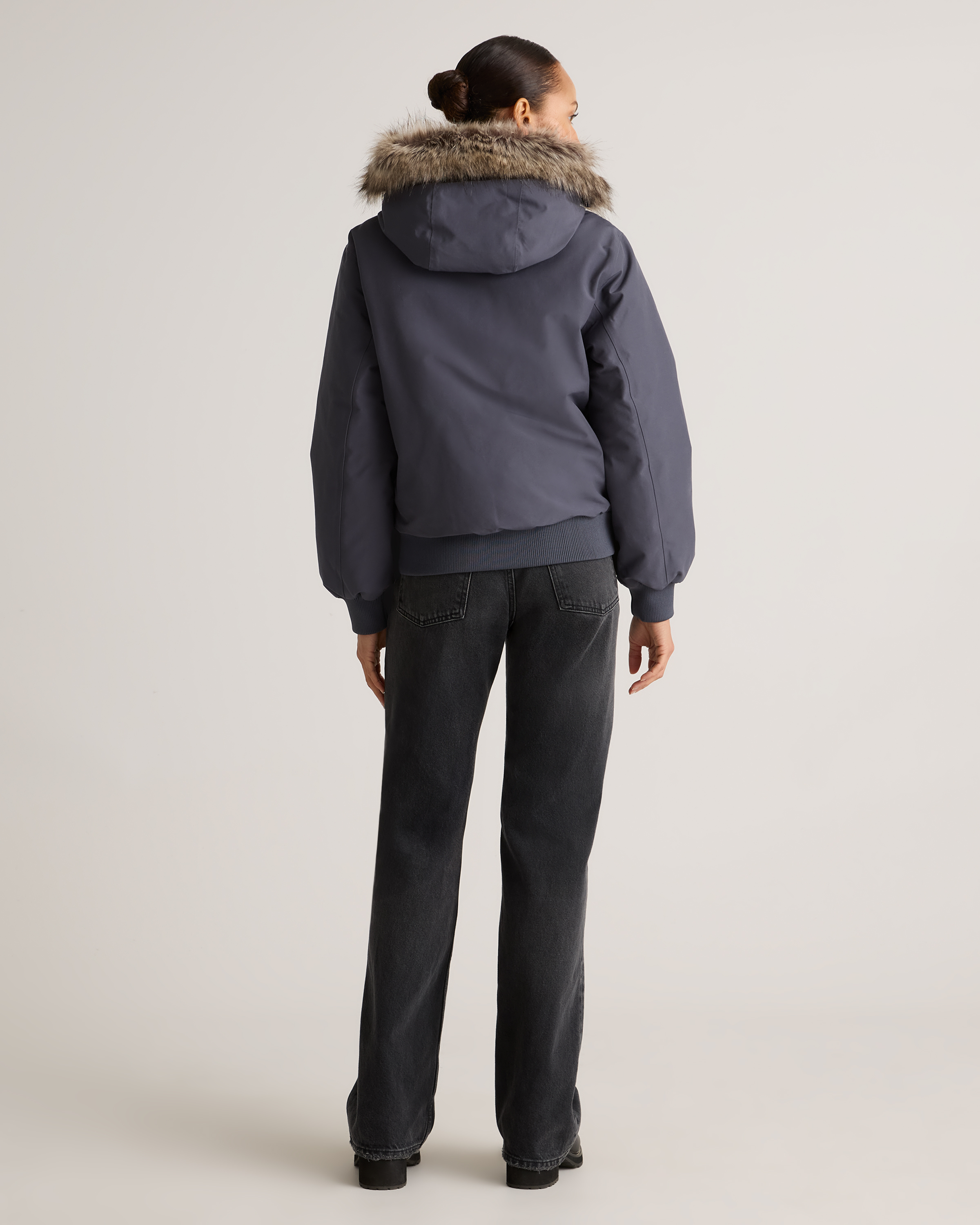 Responsible Down Hooded Short Parka — Image 29