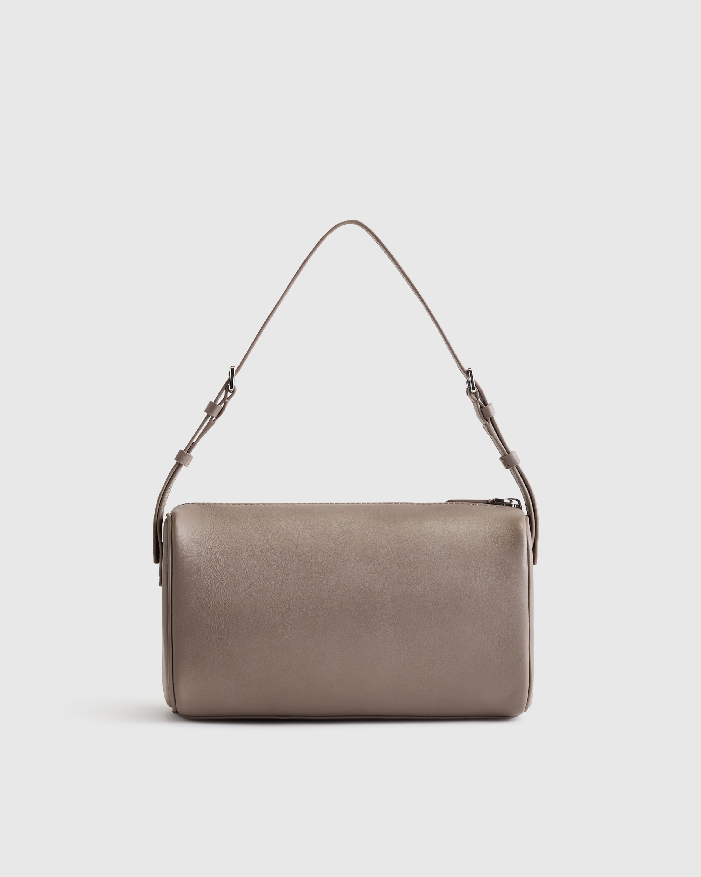 Italian Leather Mini Barrel Shoulder Bag — Image 30