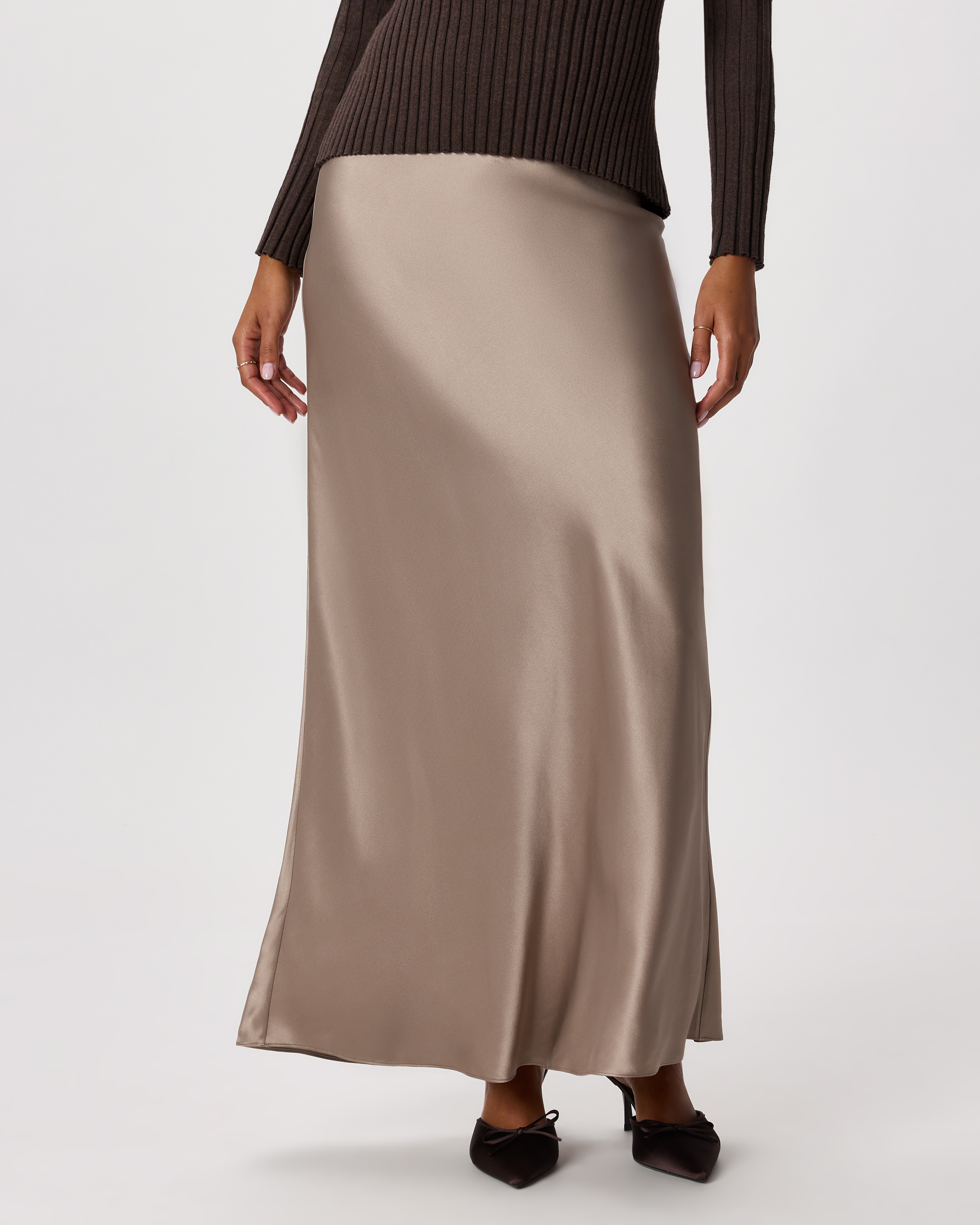 100% Washable Silk Maxi Skirt — Image 8