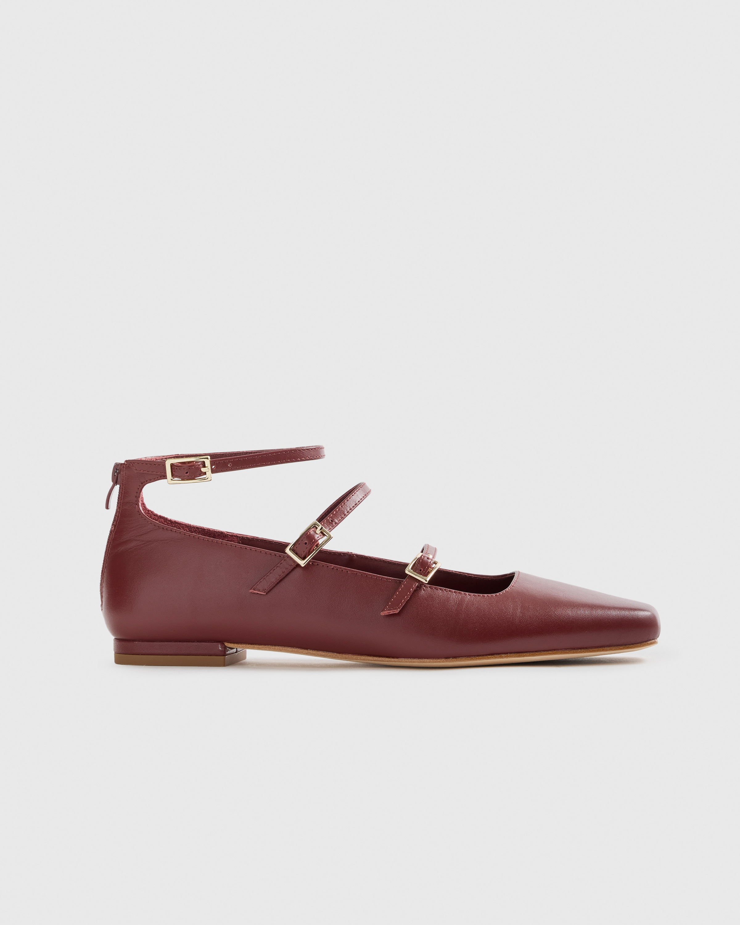 Italian Leather Strappy Ballet Flat — Image 8