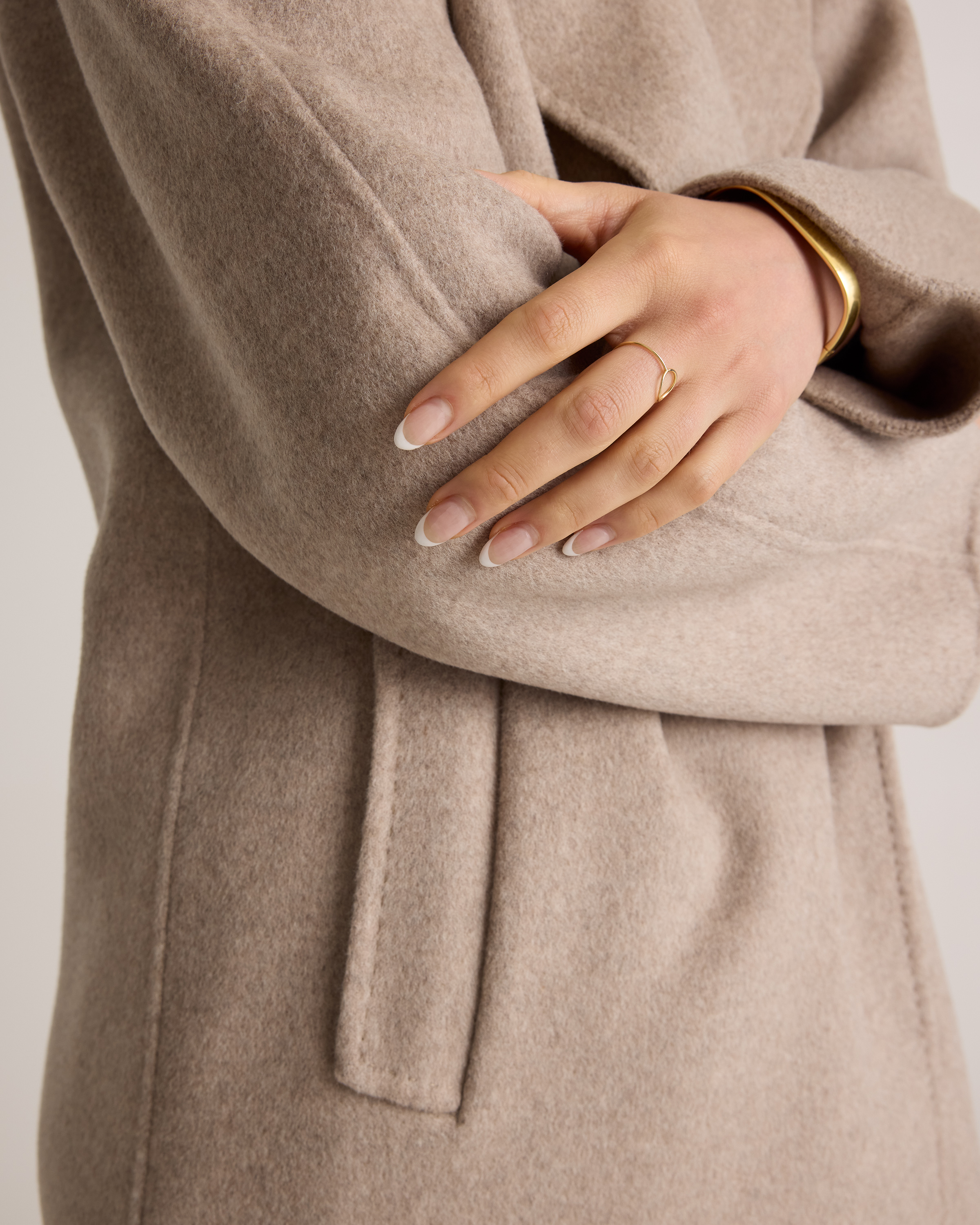 Double-Faced Merino Wool Notched Lapel Coat — Image 7