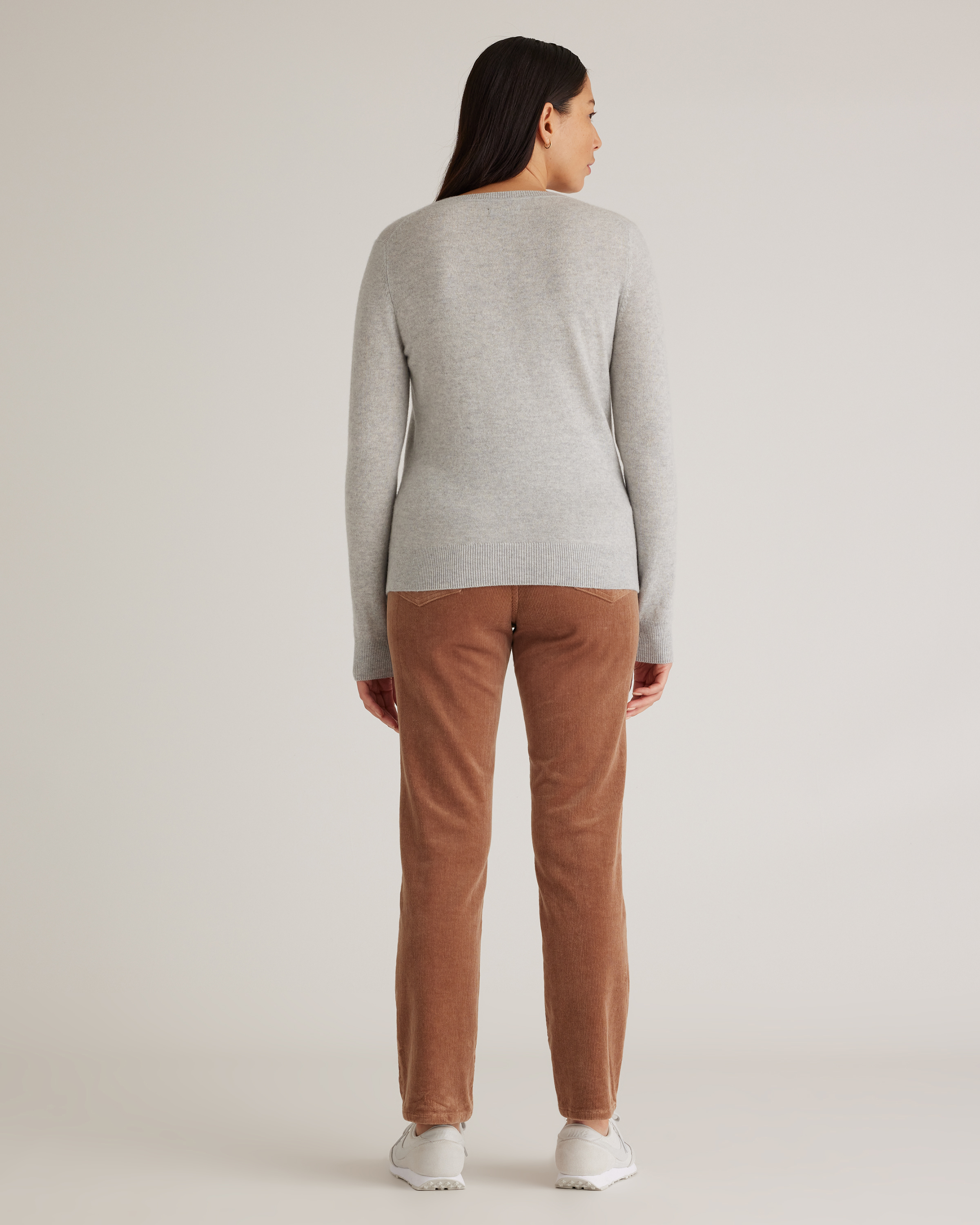 Organic Stretch Corduroy Straight Leg Pants — Image 4