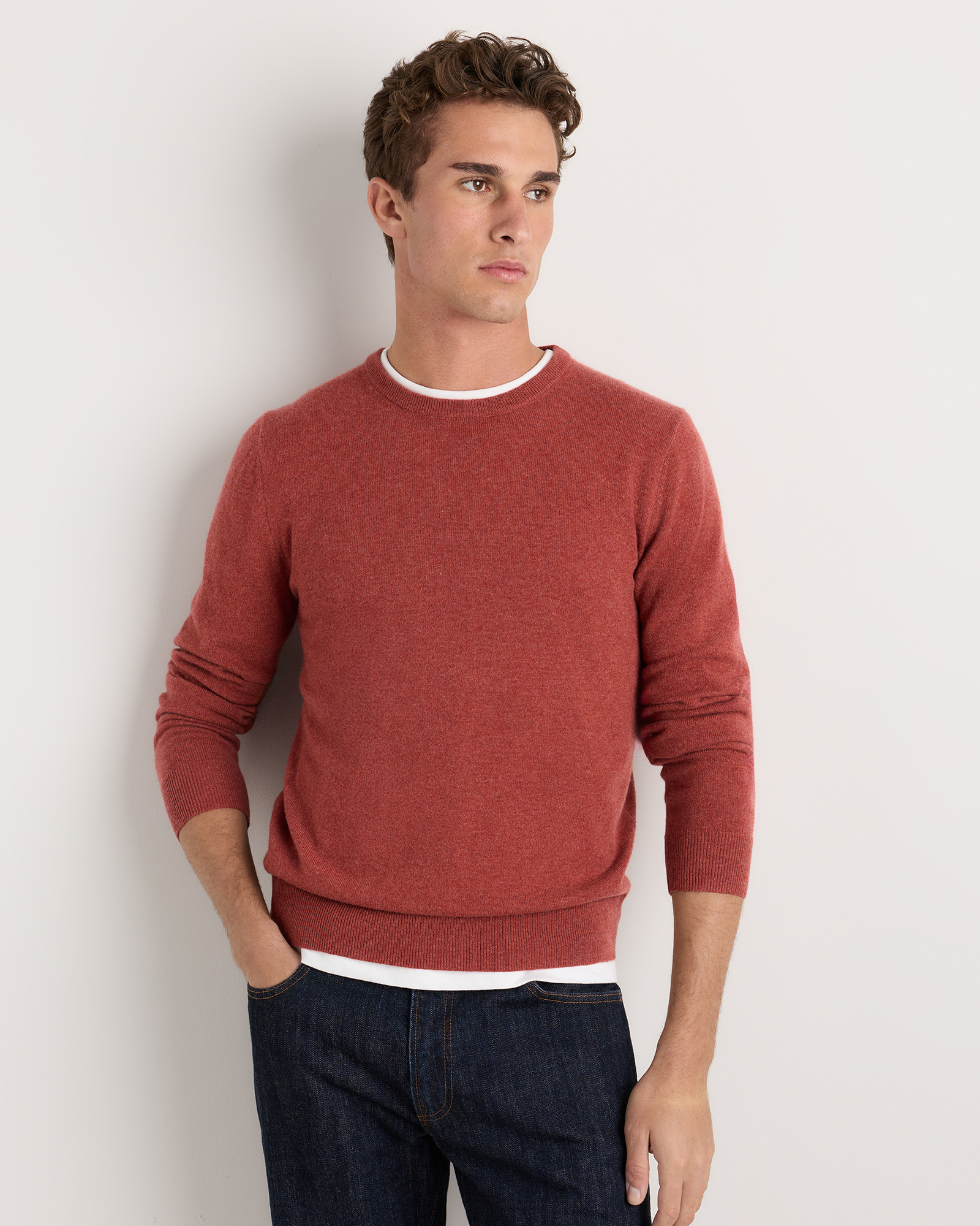 Mongolian Cashmere Crewneck Sweater — Image 42