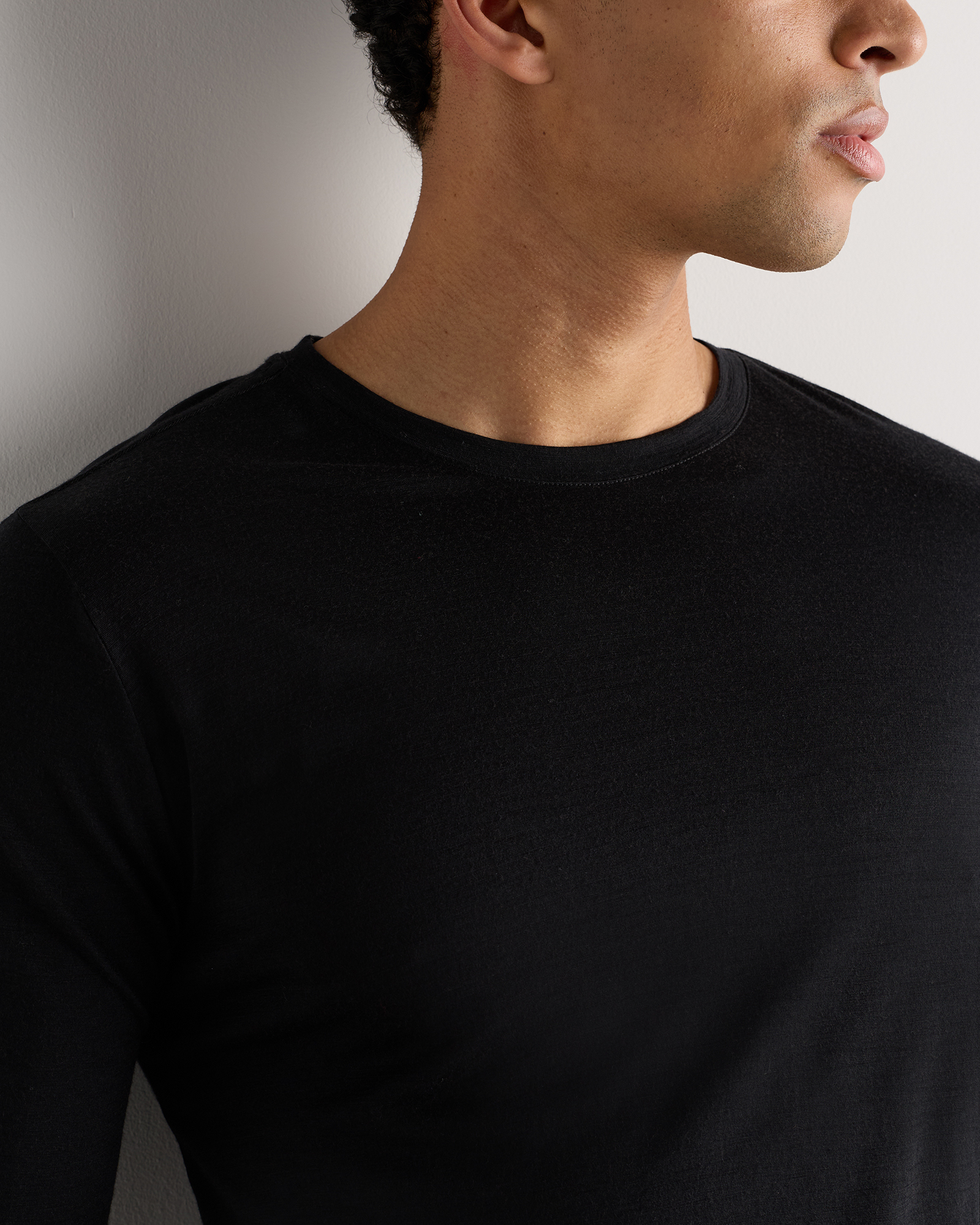 100% Merino Wool All-Season Long Sleeve Base Layer Tee — Image 6