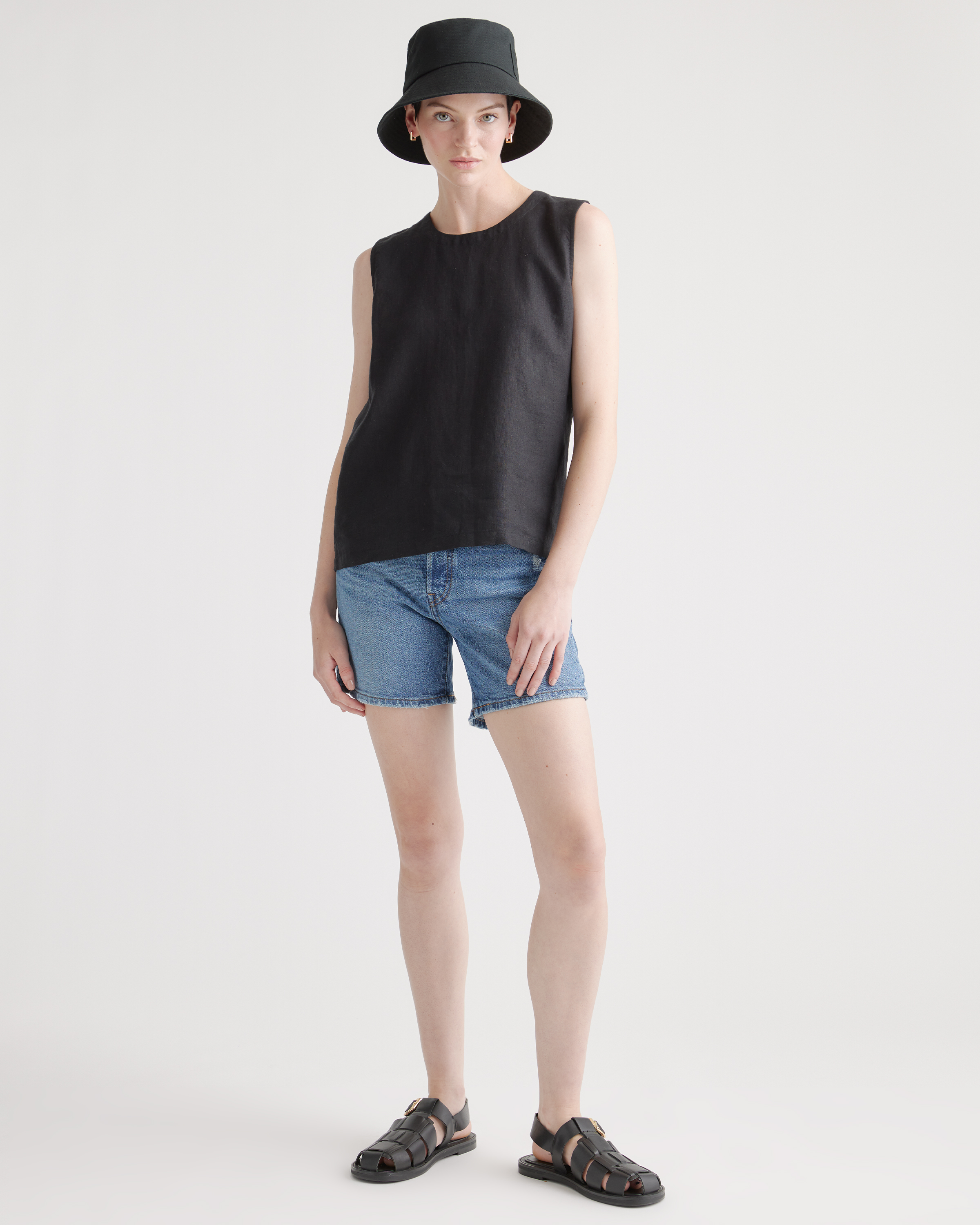 100% European Linen Tank — Image 29