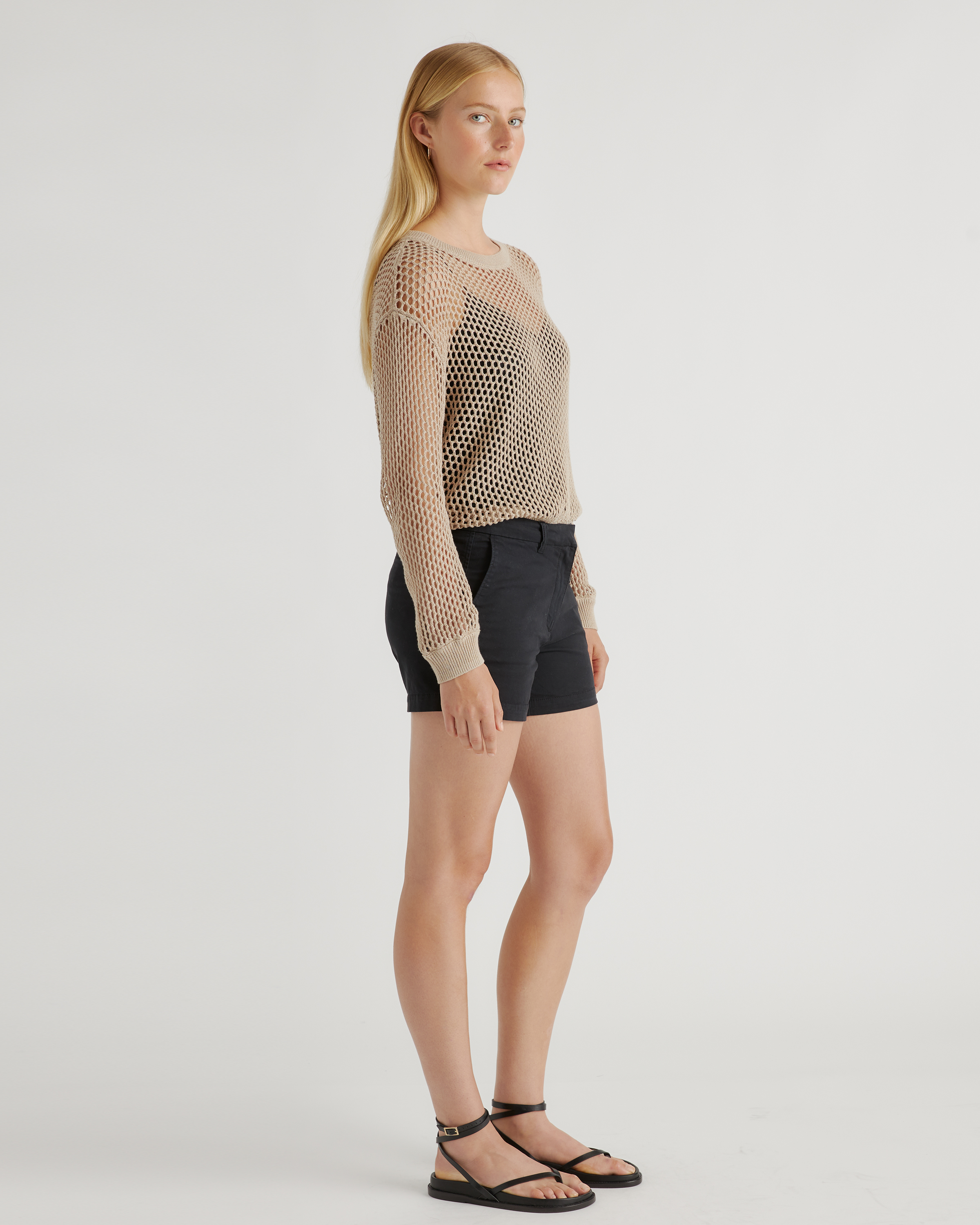 Organic Stretch Cotton Chino Shorts — Image 15