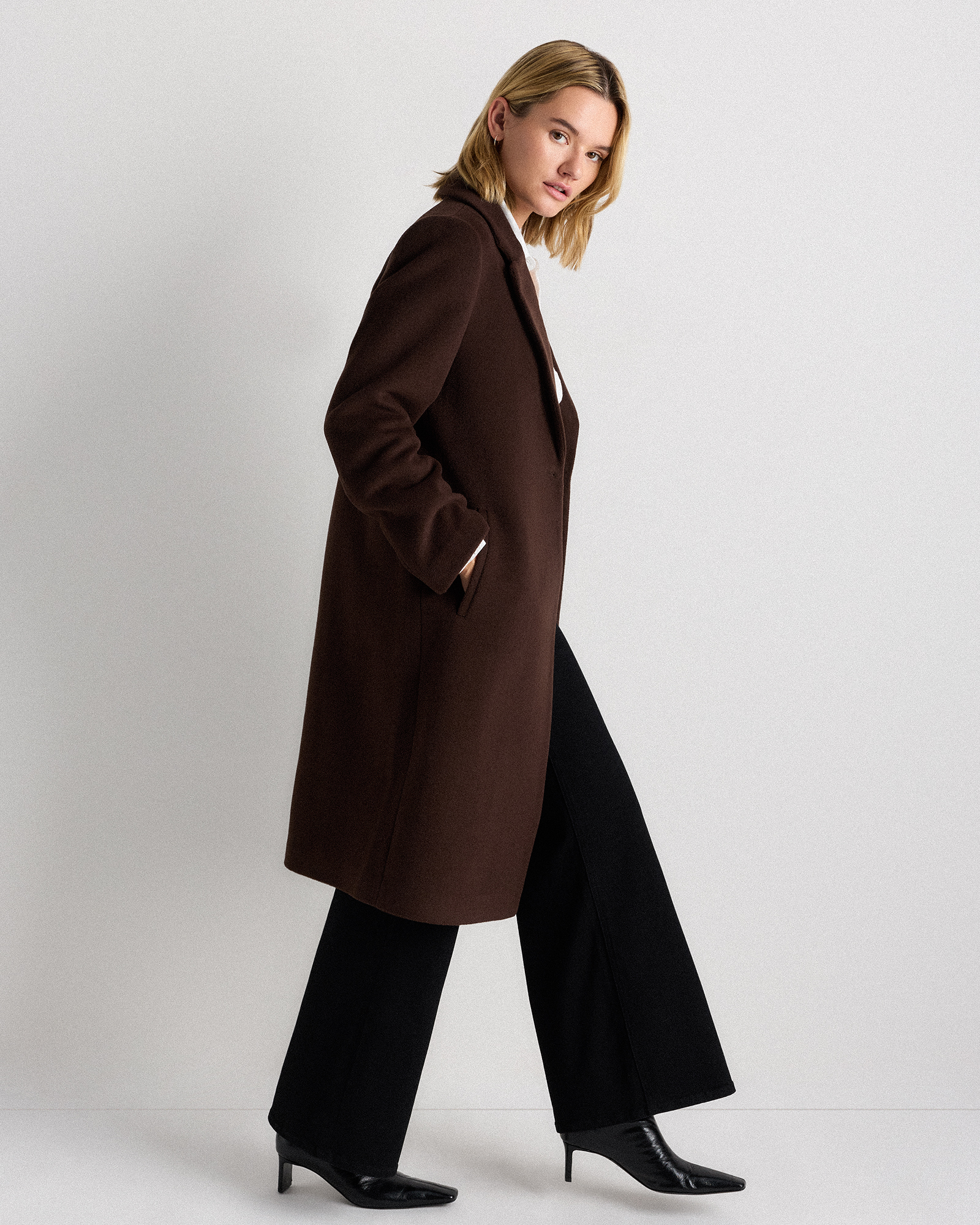Wool Cashmere Classic Single-Breasted Coat — Image 26