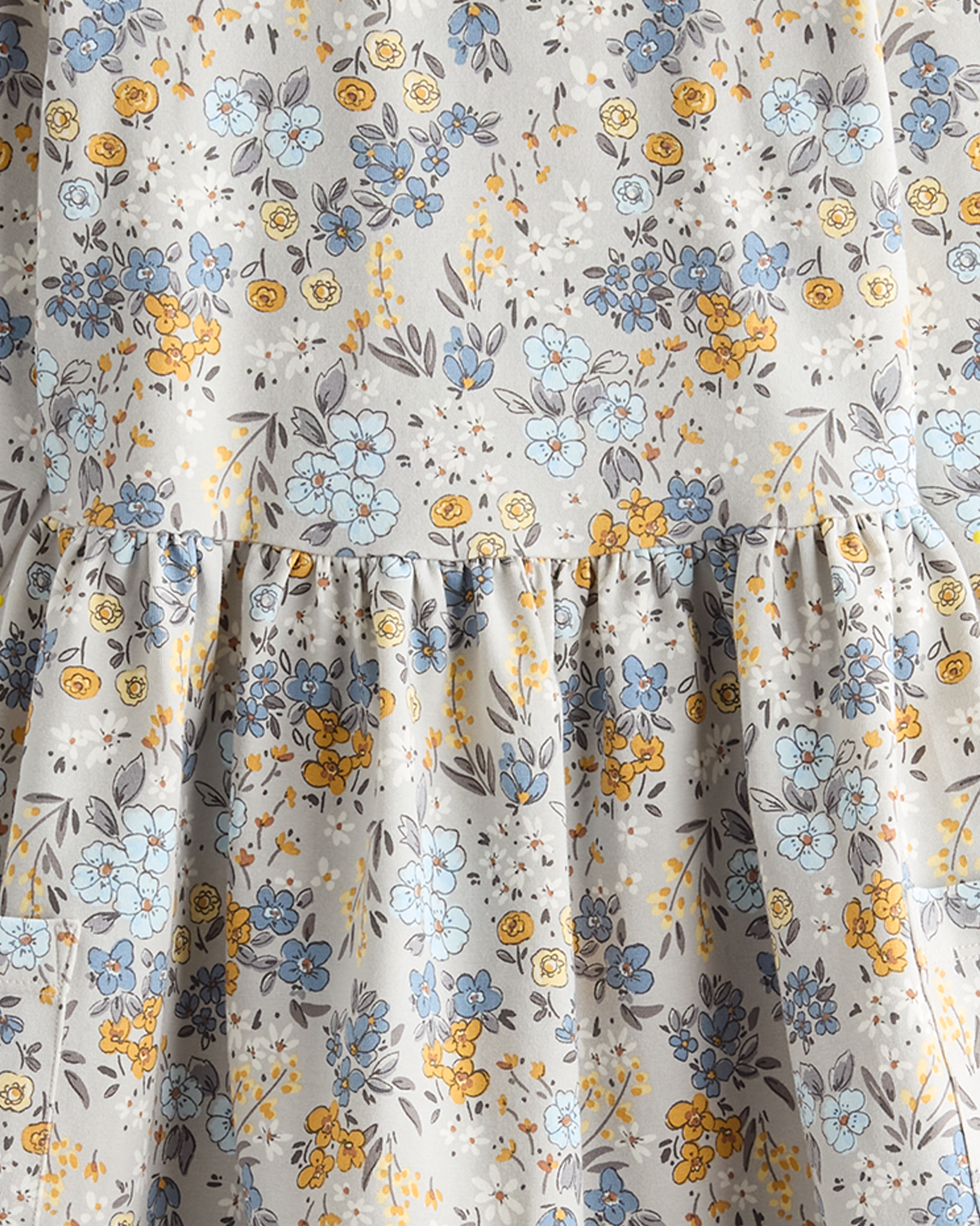 Organic Cotton Long Sleeve Fit and Flare Pocket Dress — Image 7
