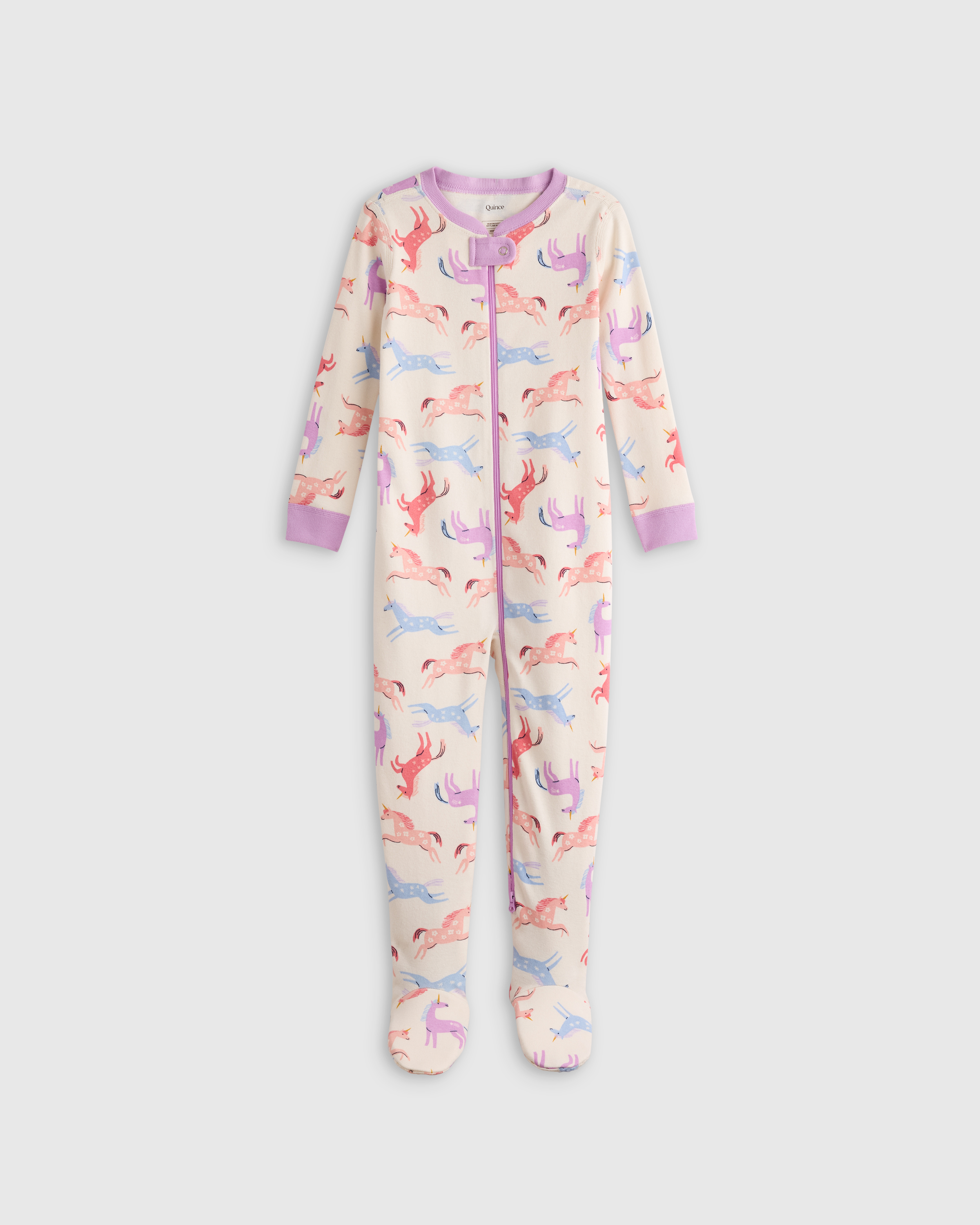 100% Organic Cotton Footie Pajama — Image 29