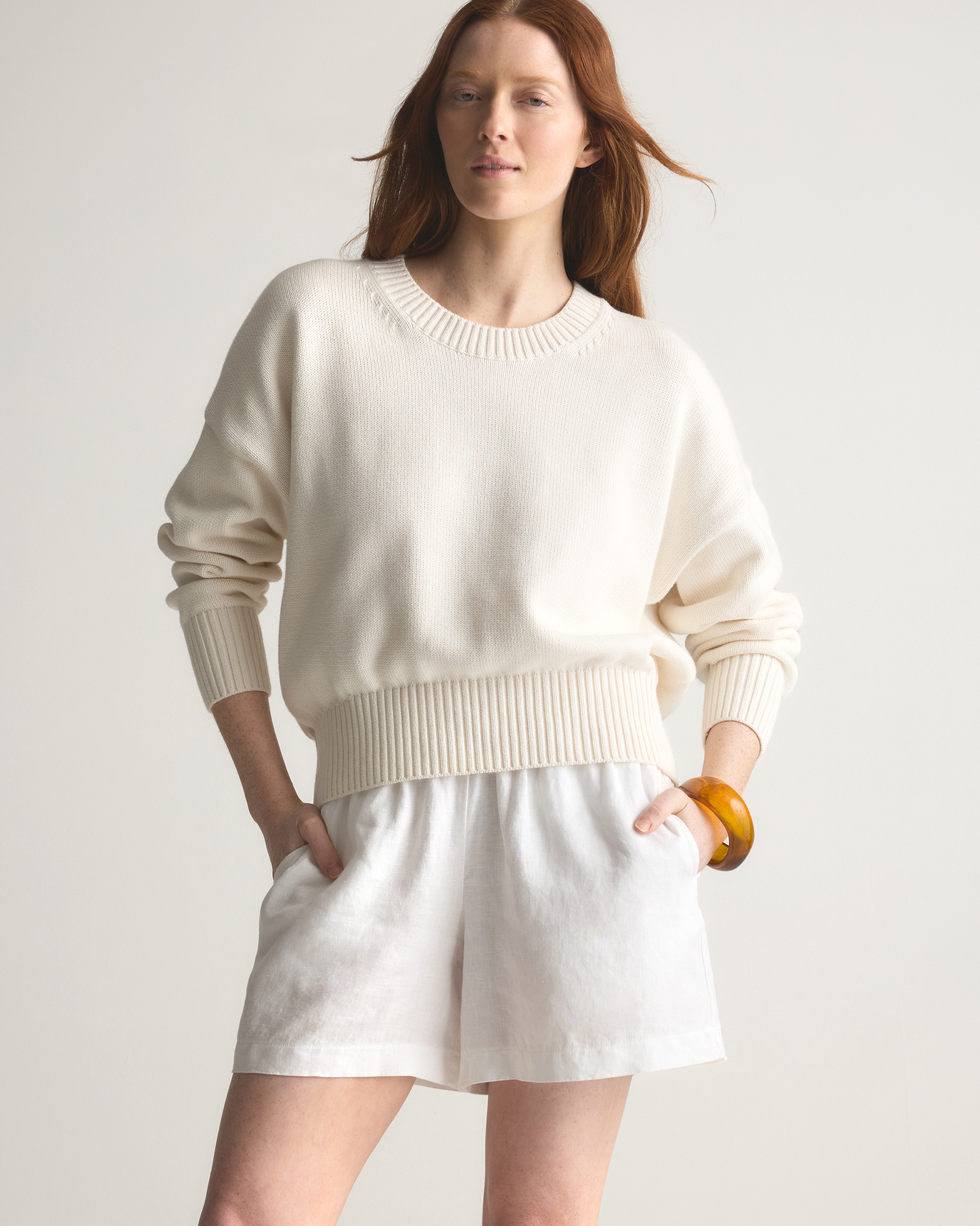 100% Organic Cotton Boyfriend Crew Sweater — Image 10