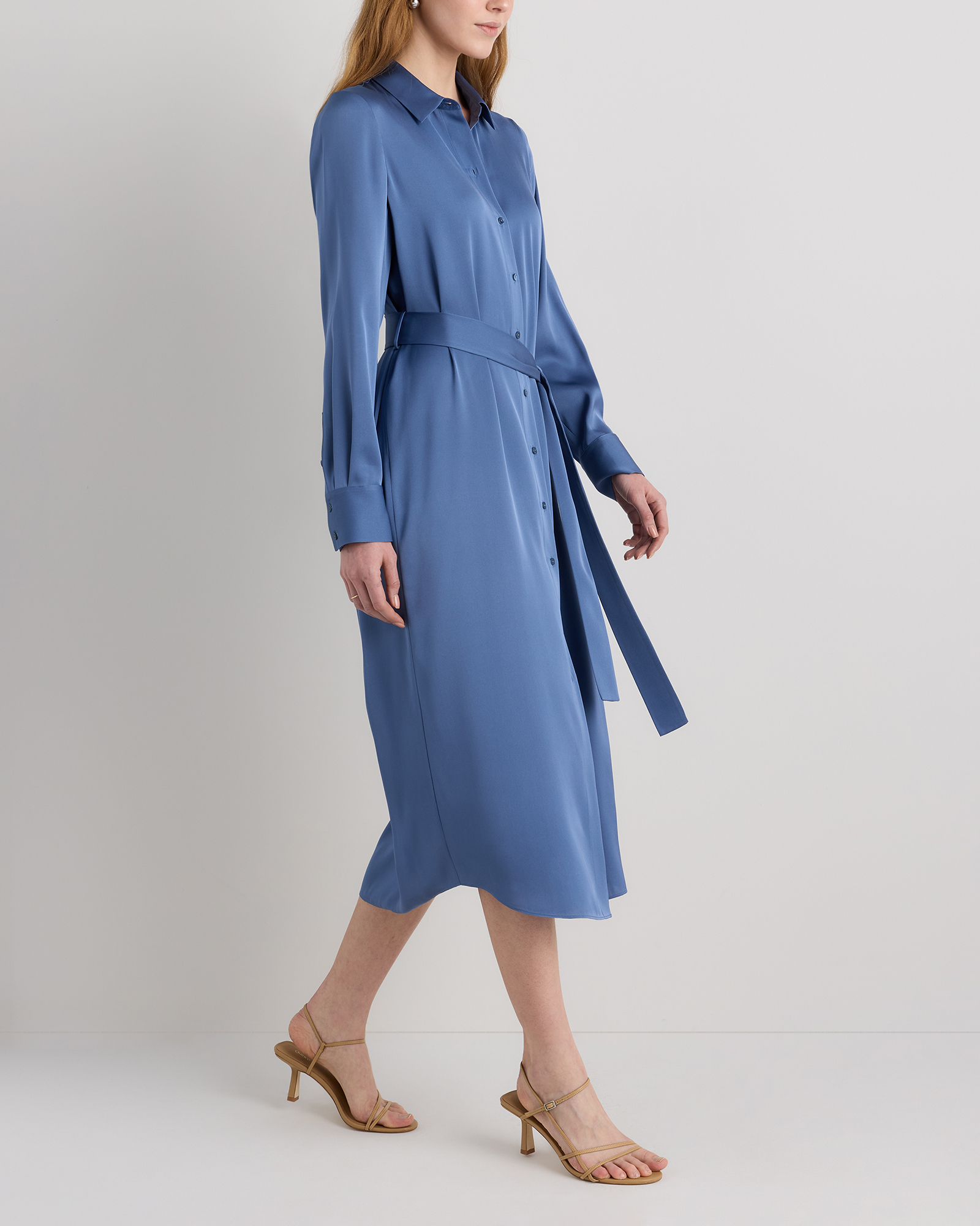 Washable Stretch Silk Maxi Shirt Dress — Image 34