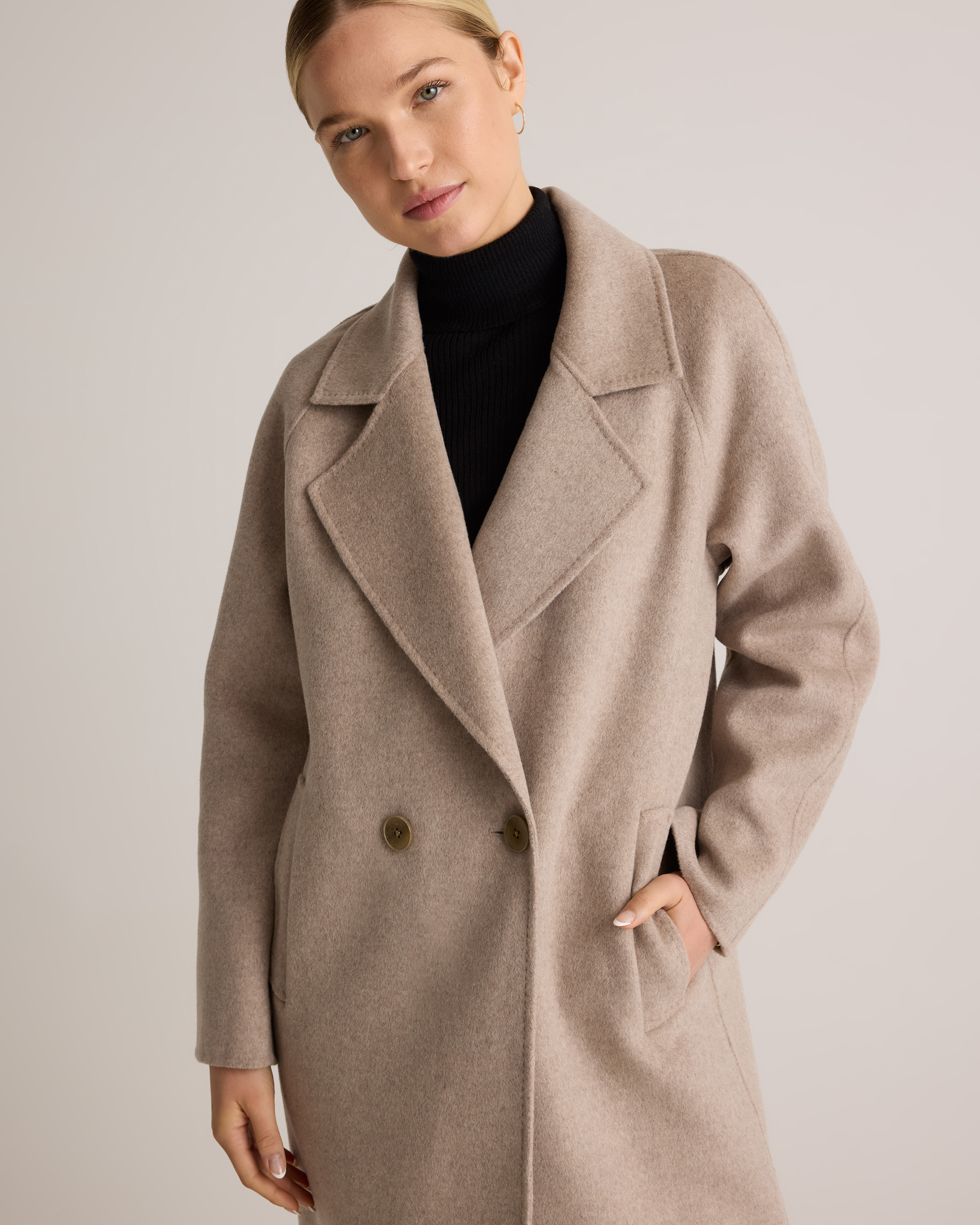 Double-Faced Merino Wool Notched Lapel Coat — Image 11