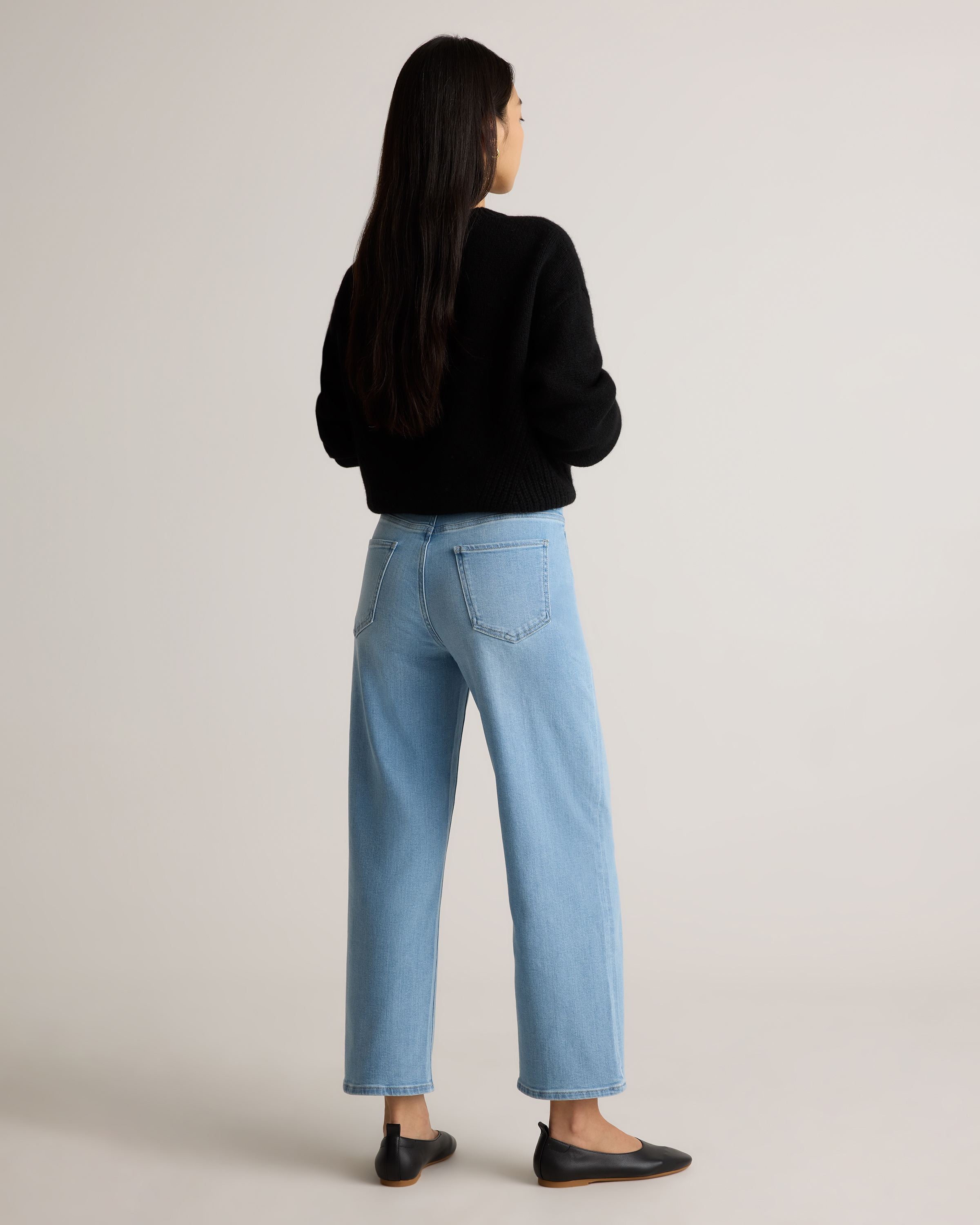 Bella Stretch Patch Pocket Wide Leg Jeans — Image 23