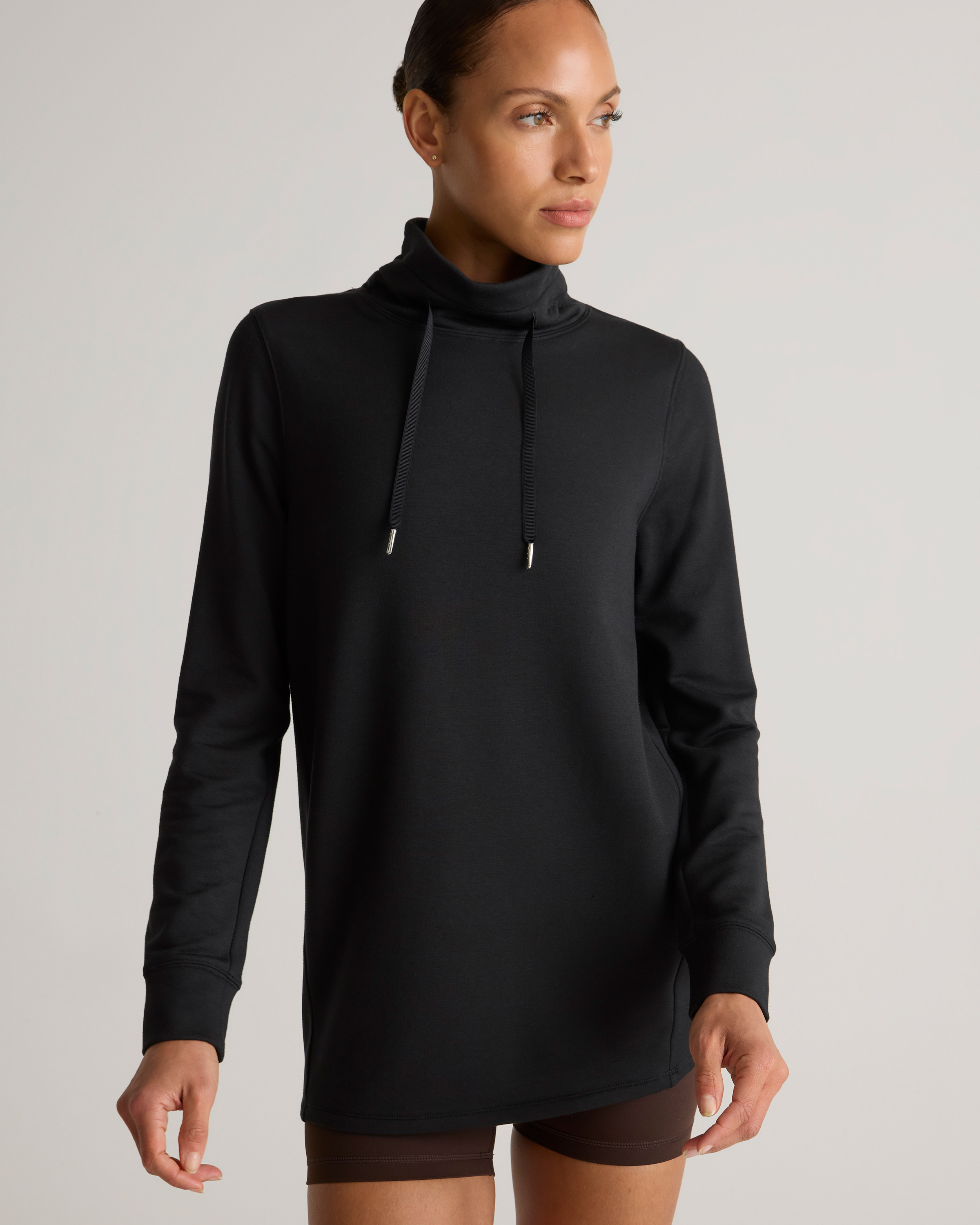 SuperSoft Fleece Mock Neck Pullover — Image 5