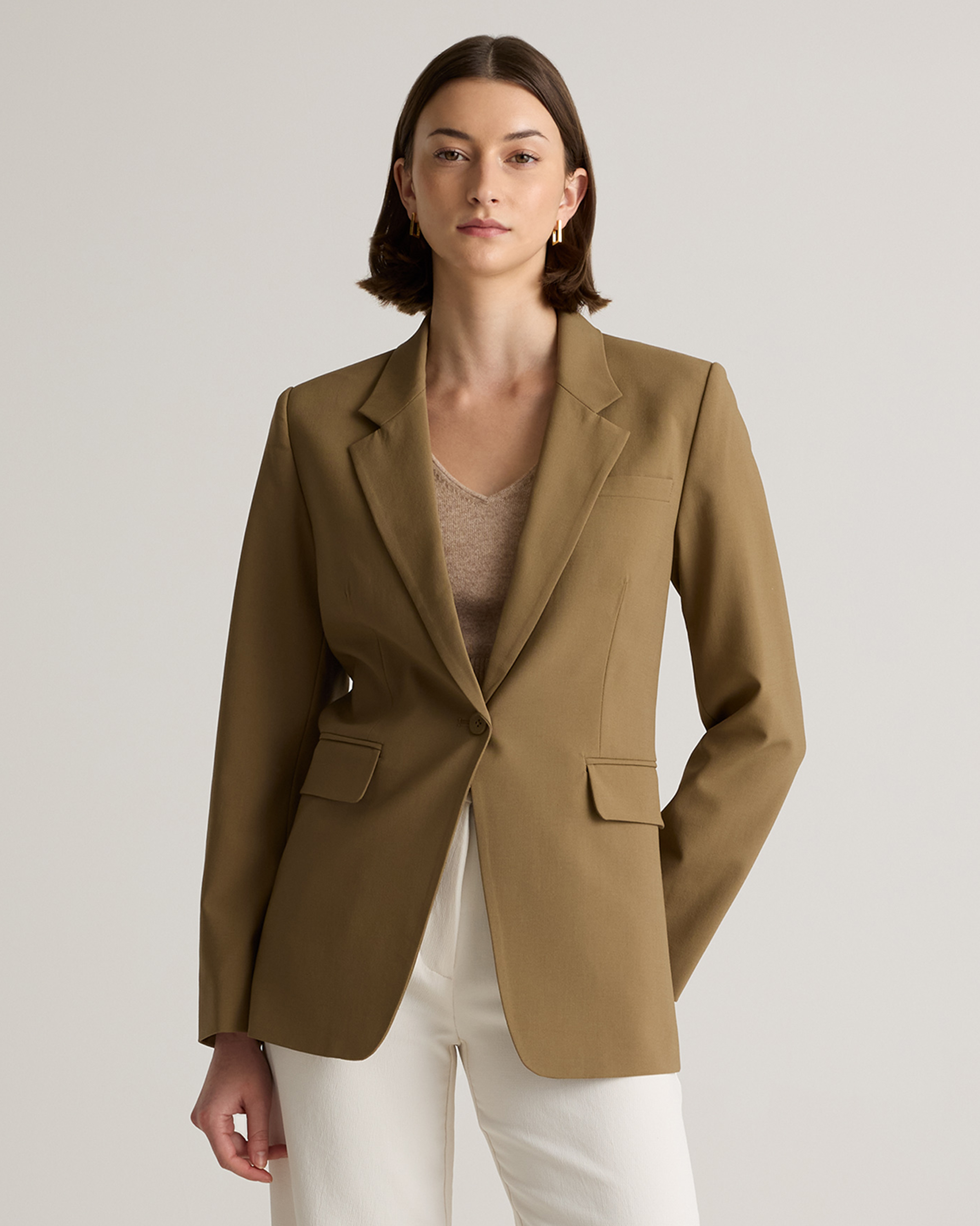 Italian Wool Long Blazer — Image 27