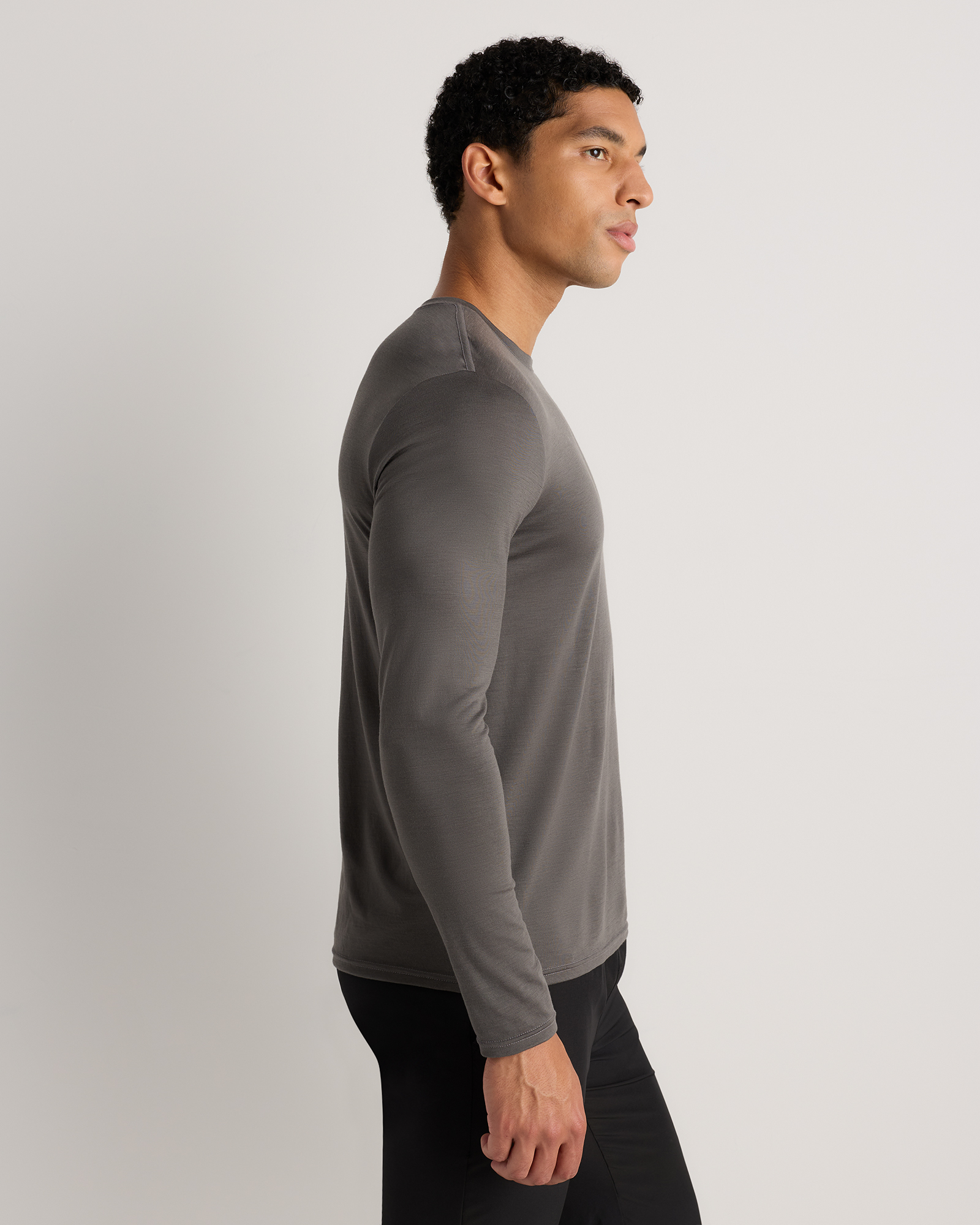 100% Merino Wool All-Season Long Sleeve Base Layer Tee — Image 19