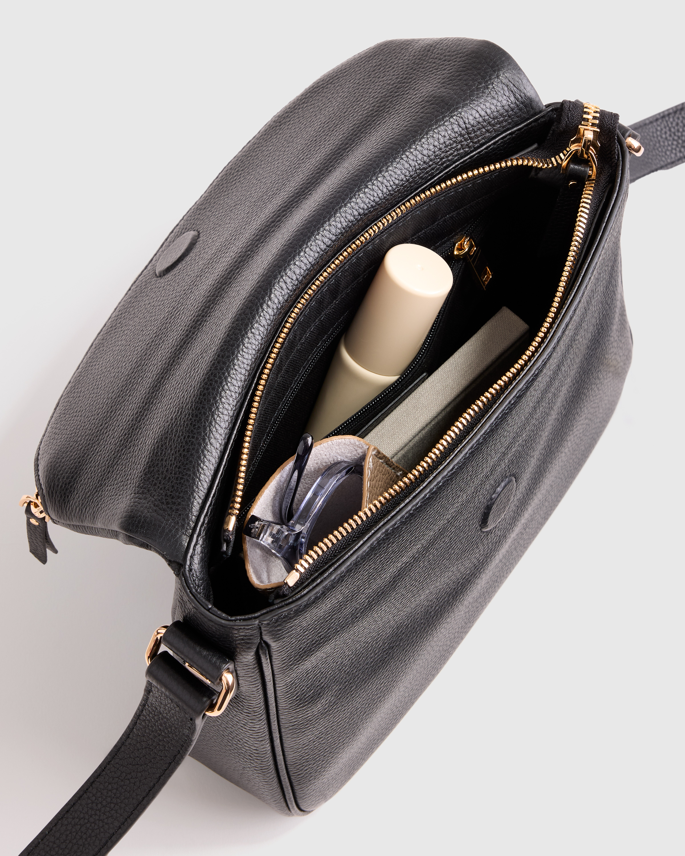 Italian Leather Foldover Crossbody — Image 4