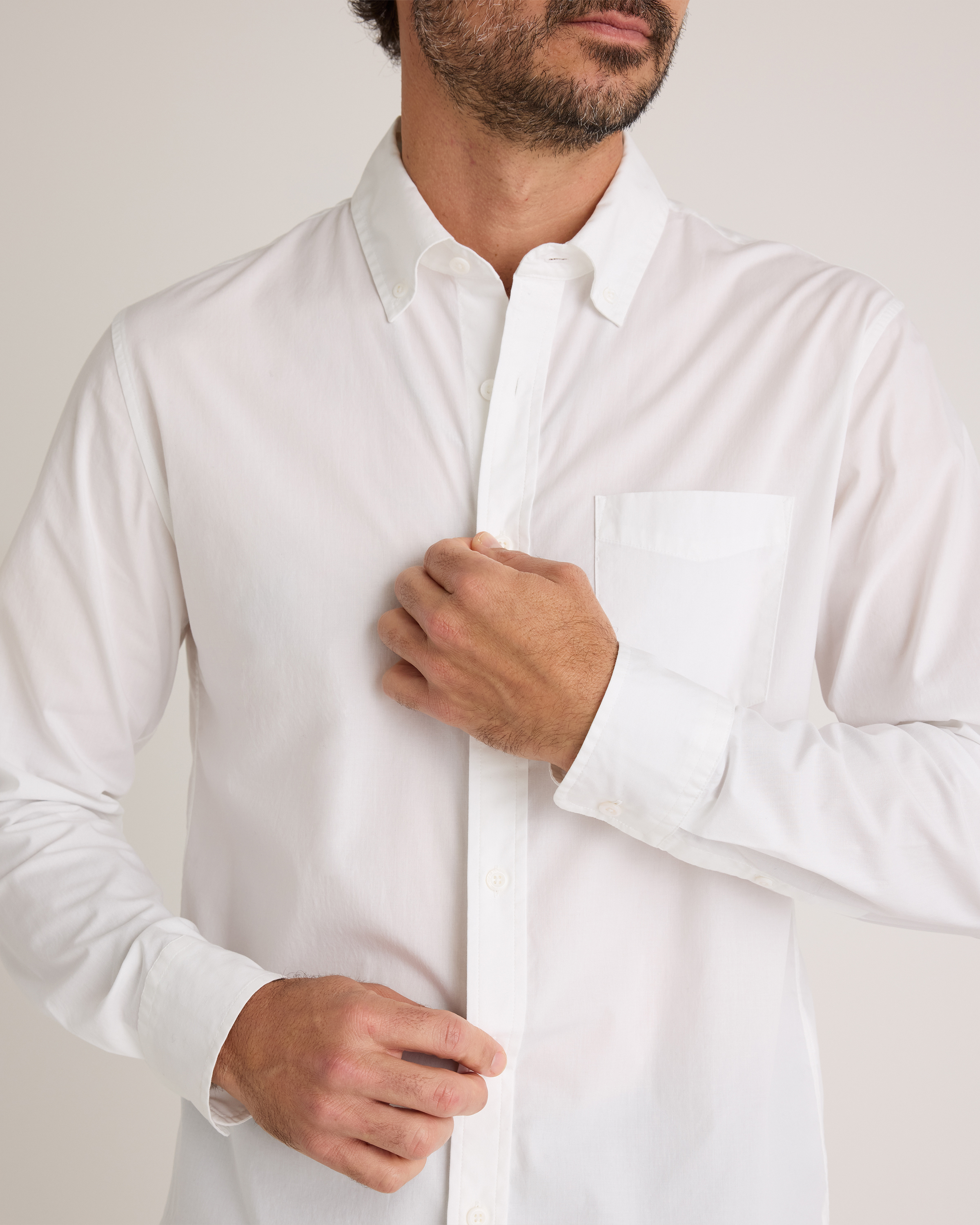 Organic Cotton Stretch Poplin Shirt — Image 8