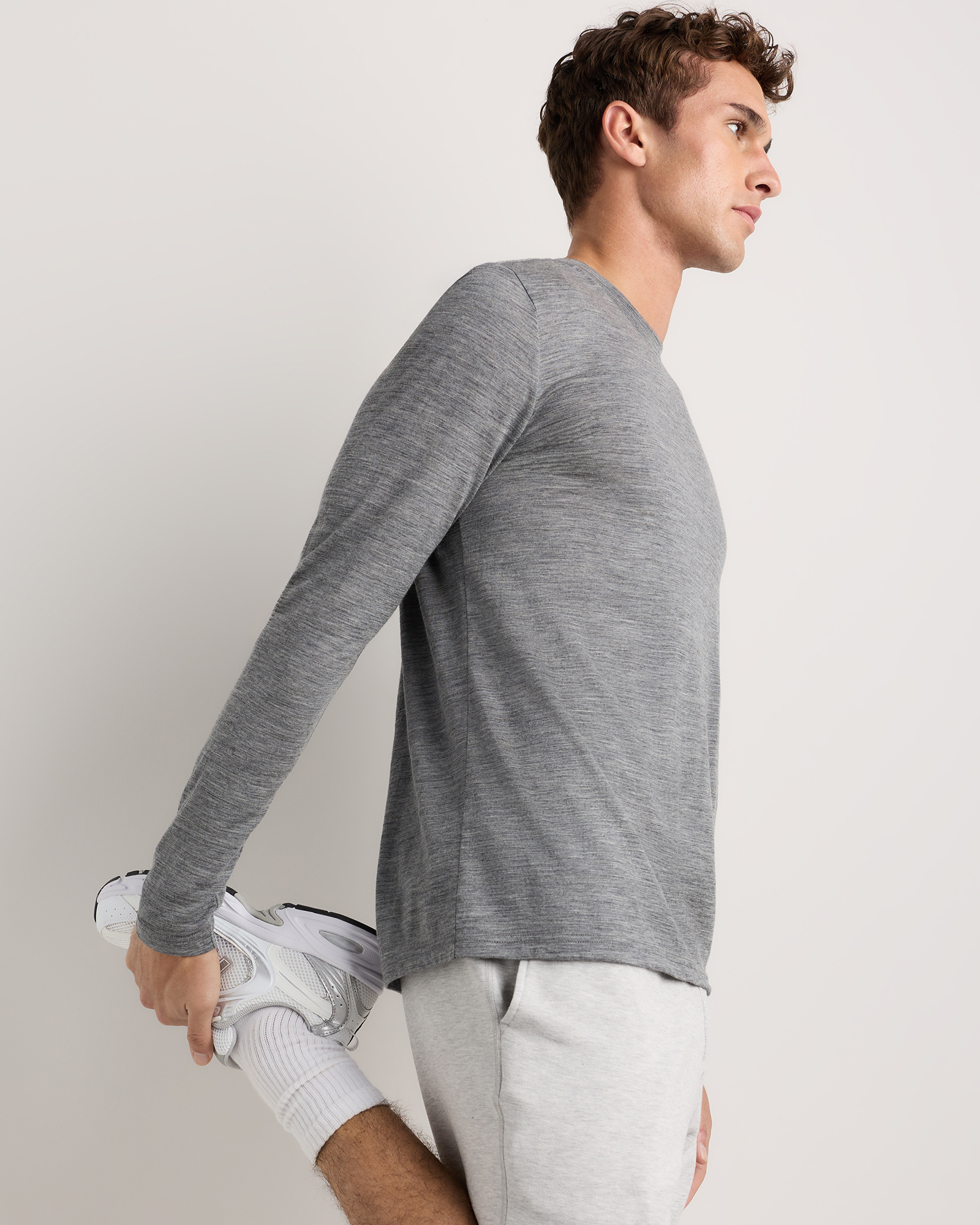100% Merino Wool All-Season Long Sleeve Base Layer Tee — Image 13