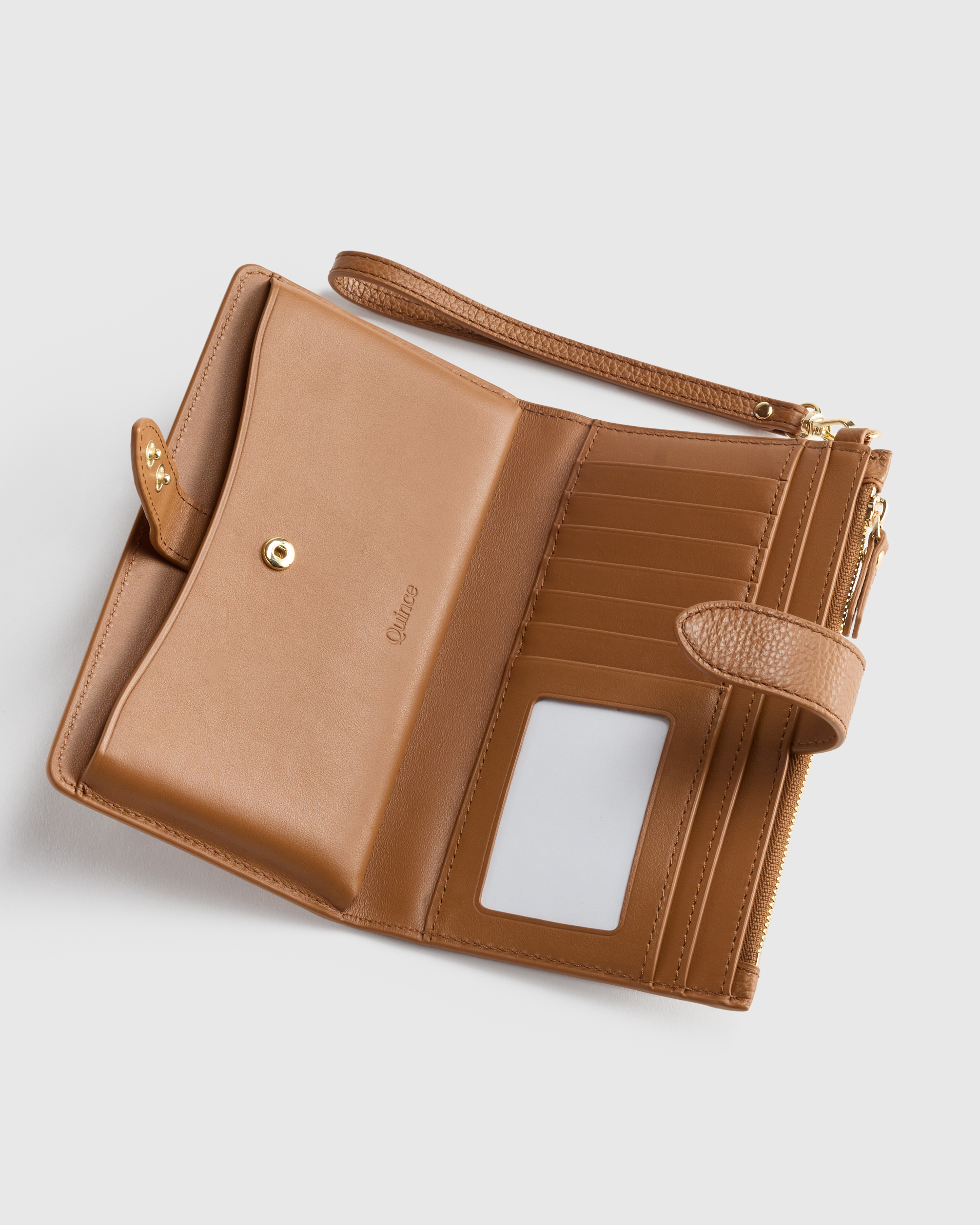 Italian Leather Phone Bi-Fold Wristlet — Image 8