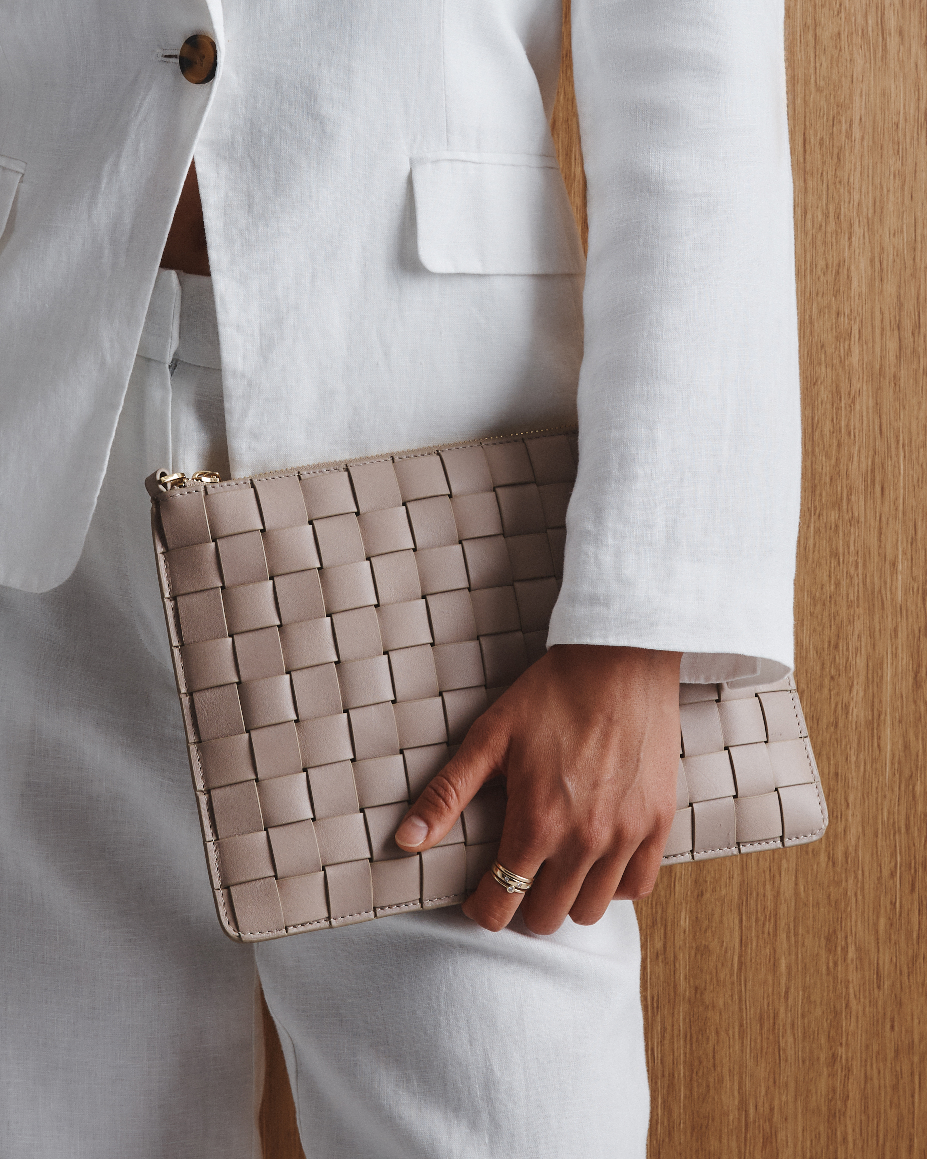 Italian Leather Handwoven Convertible Crossbody — Image 6