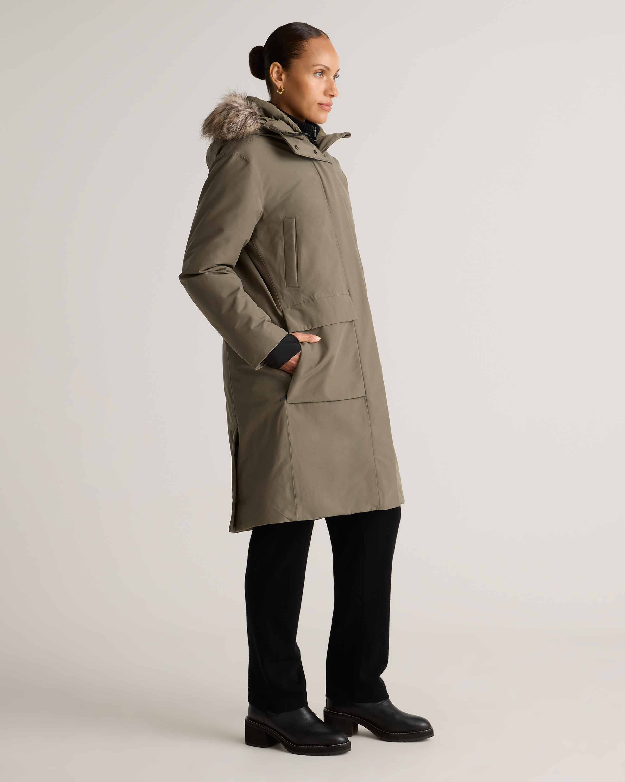 Responsible Down Hooded Long Parka — Image 49