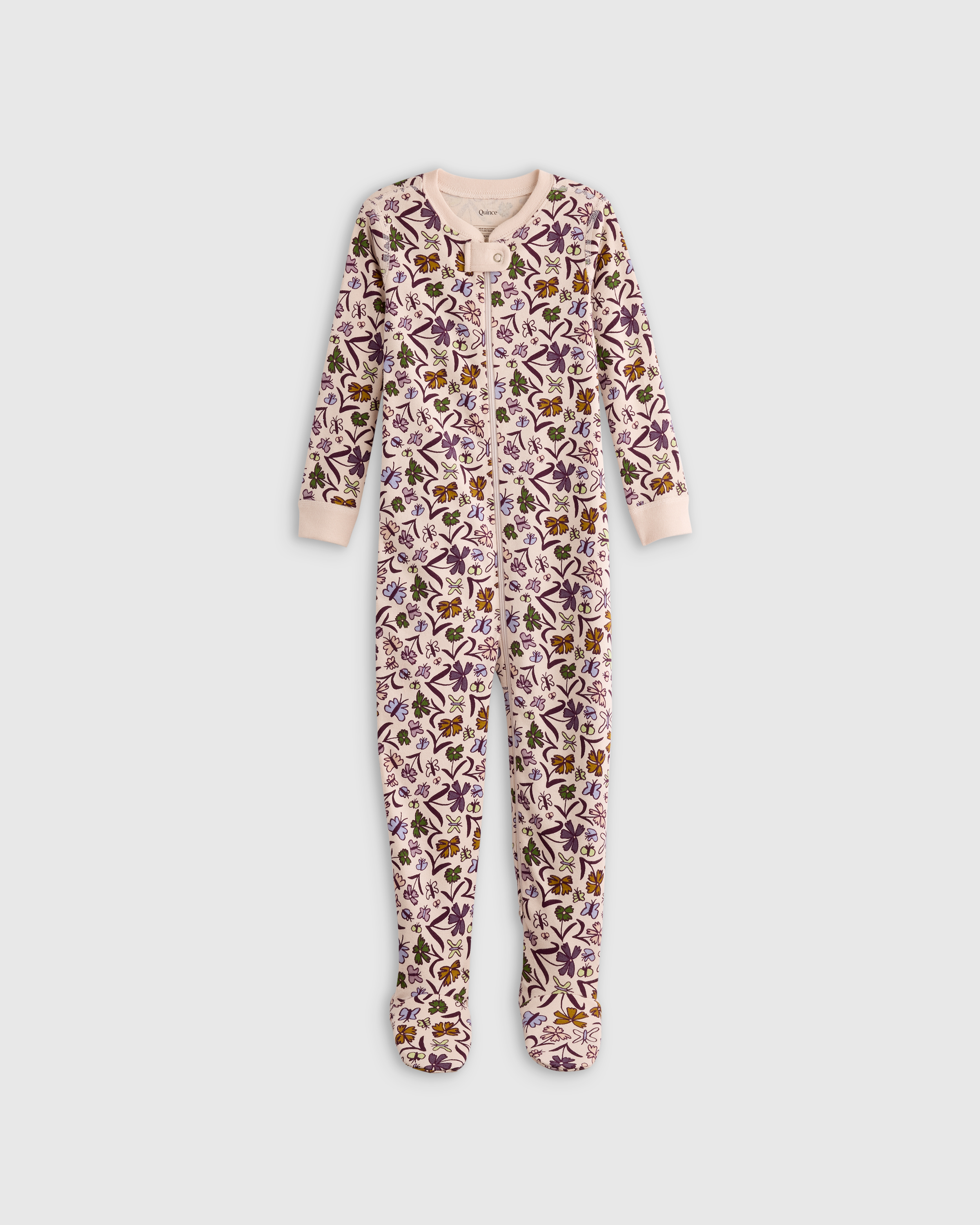 100% Organic Cotton Footie Pajama — Image 23