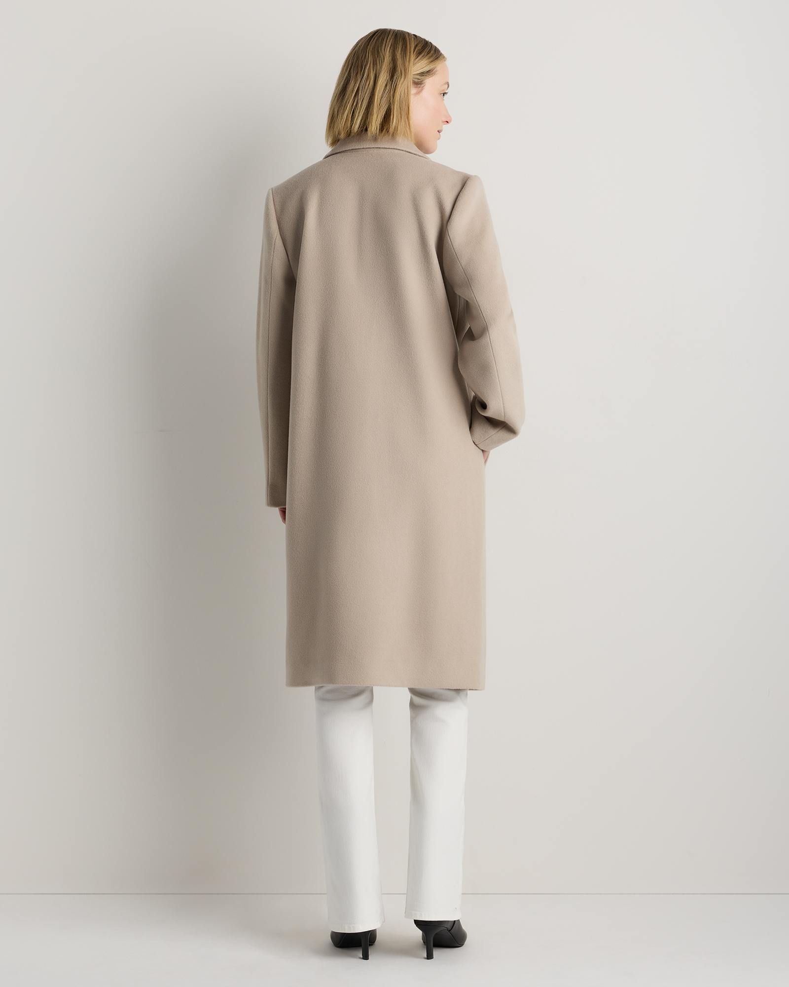 Wool Cashmere Classic Single-Breasted Coat — Image 40