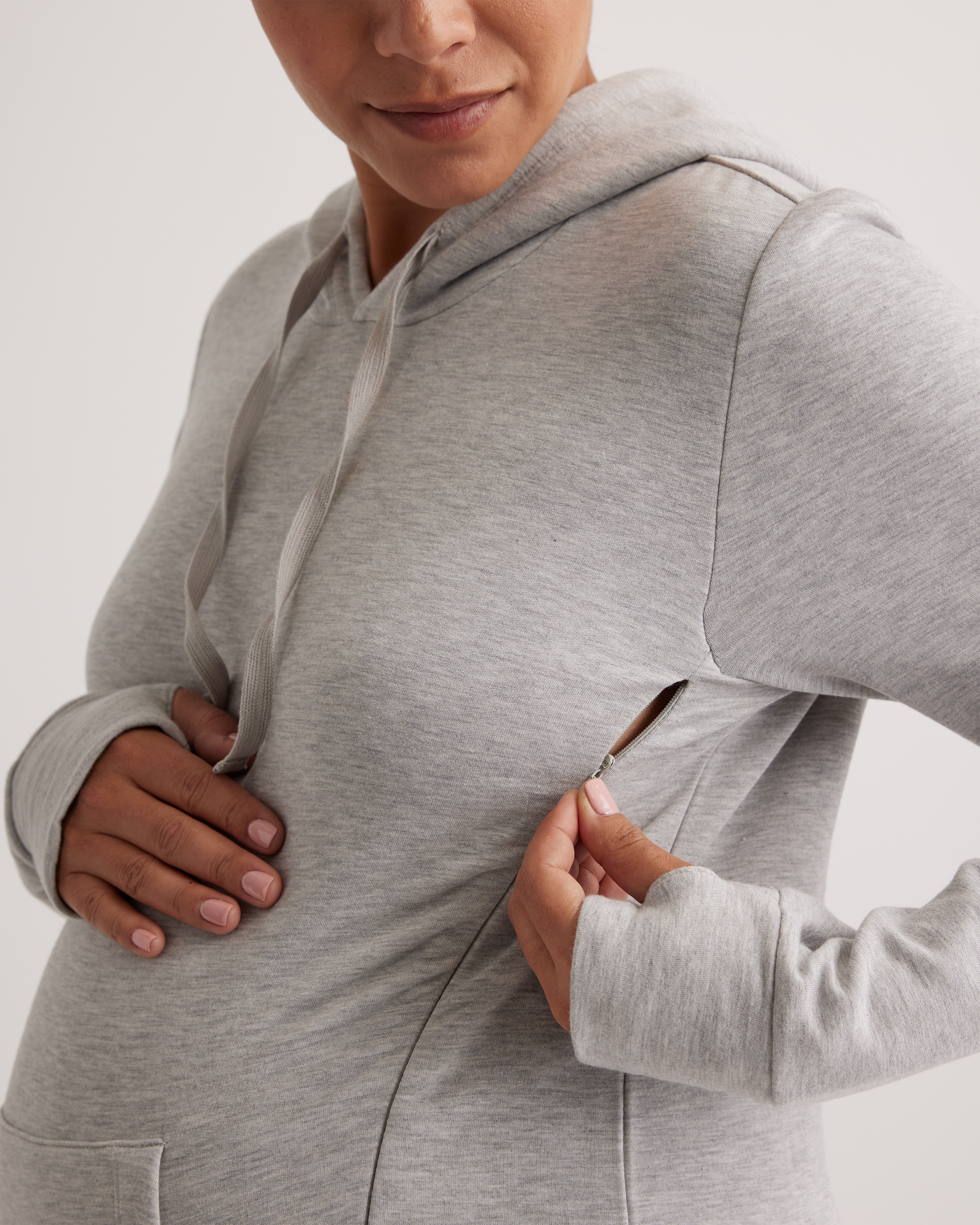 SuperSoft Fleece Maternity & Nursing Hoodie — Image 12