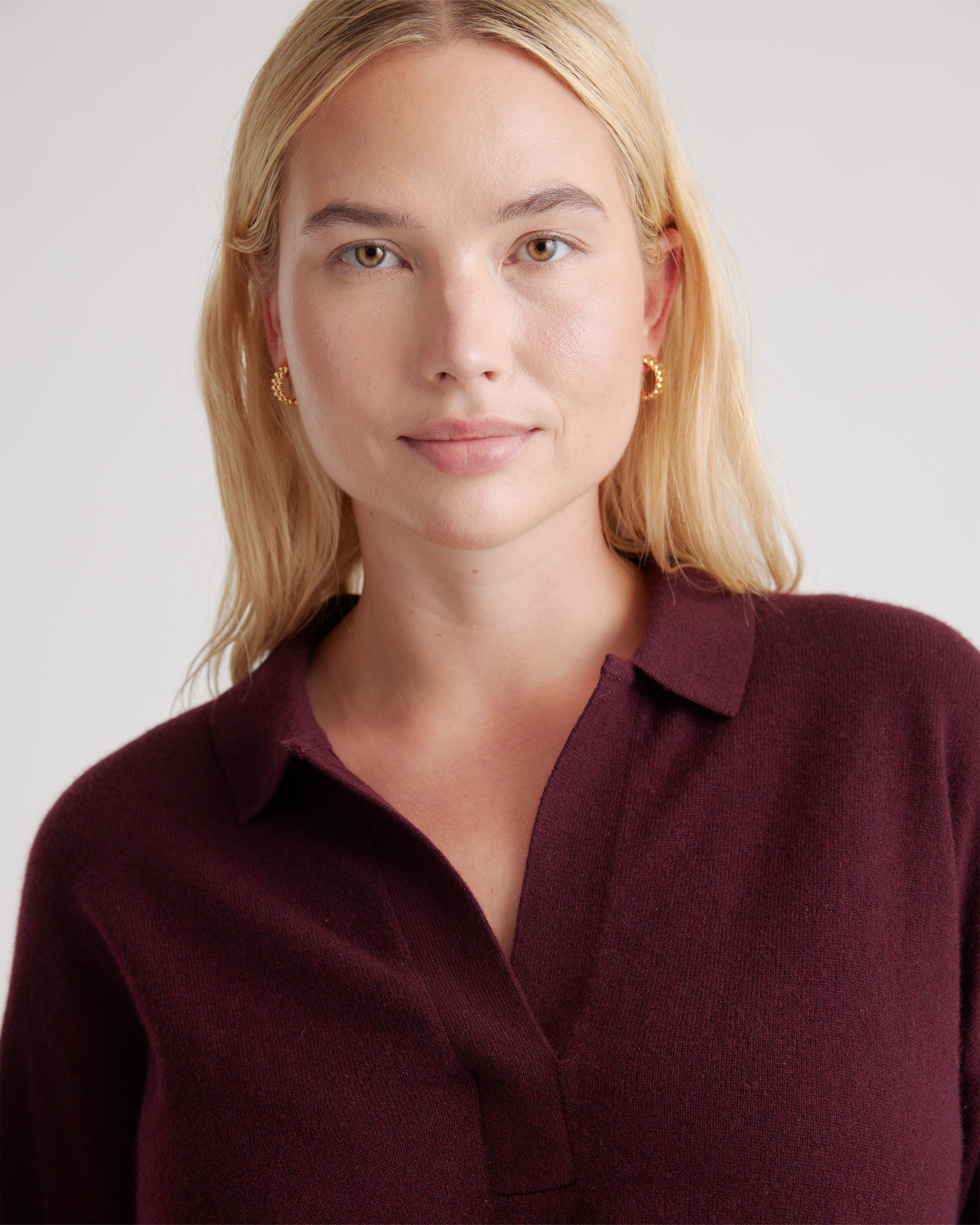 Mongolian Spring Cashmere Polo Sweater — Image 11