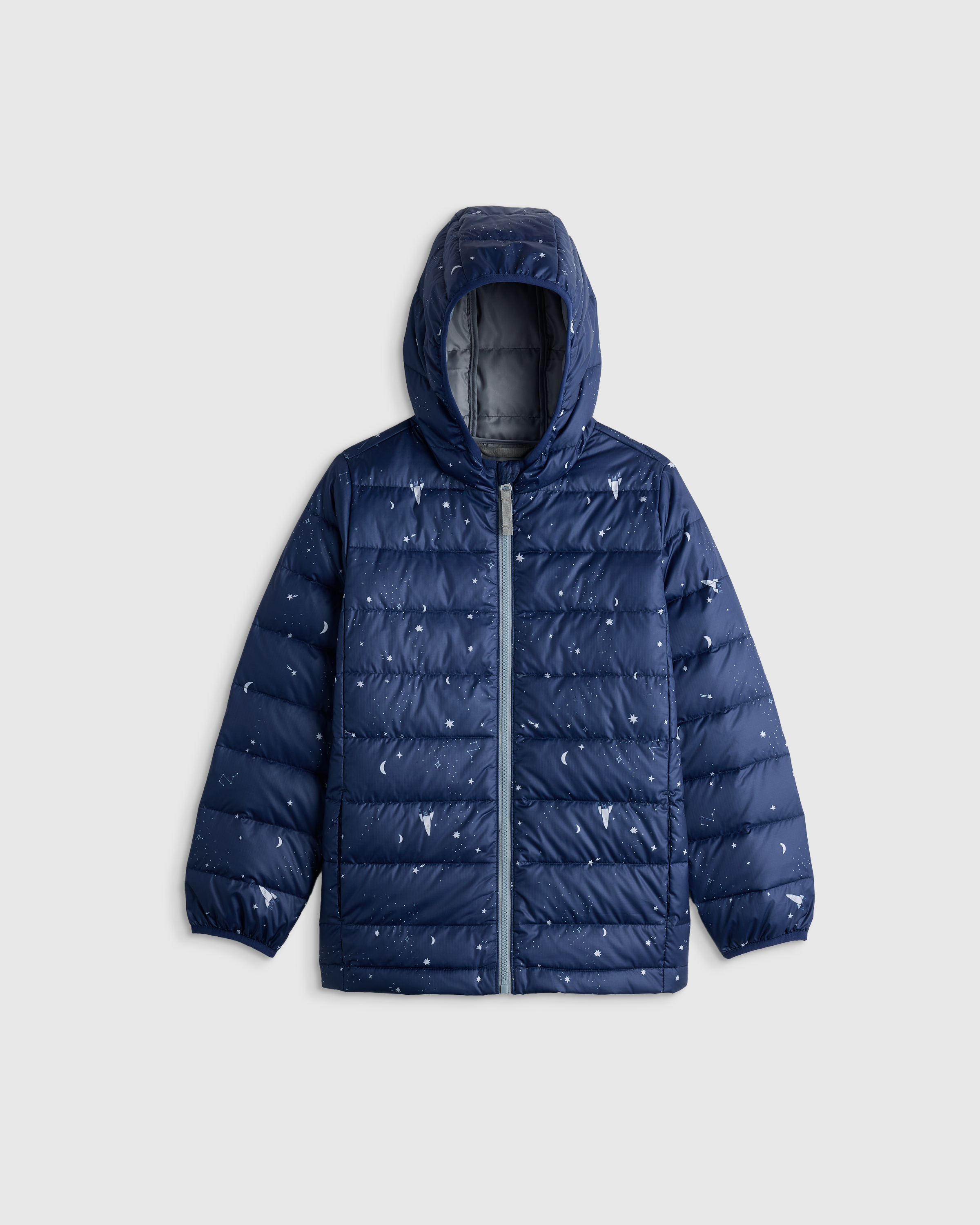 Lightweight Down Hooded Puffer Jacket — Image 14