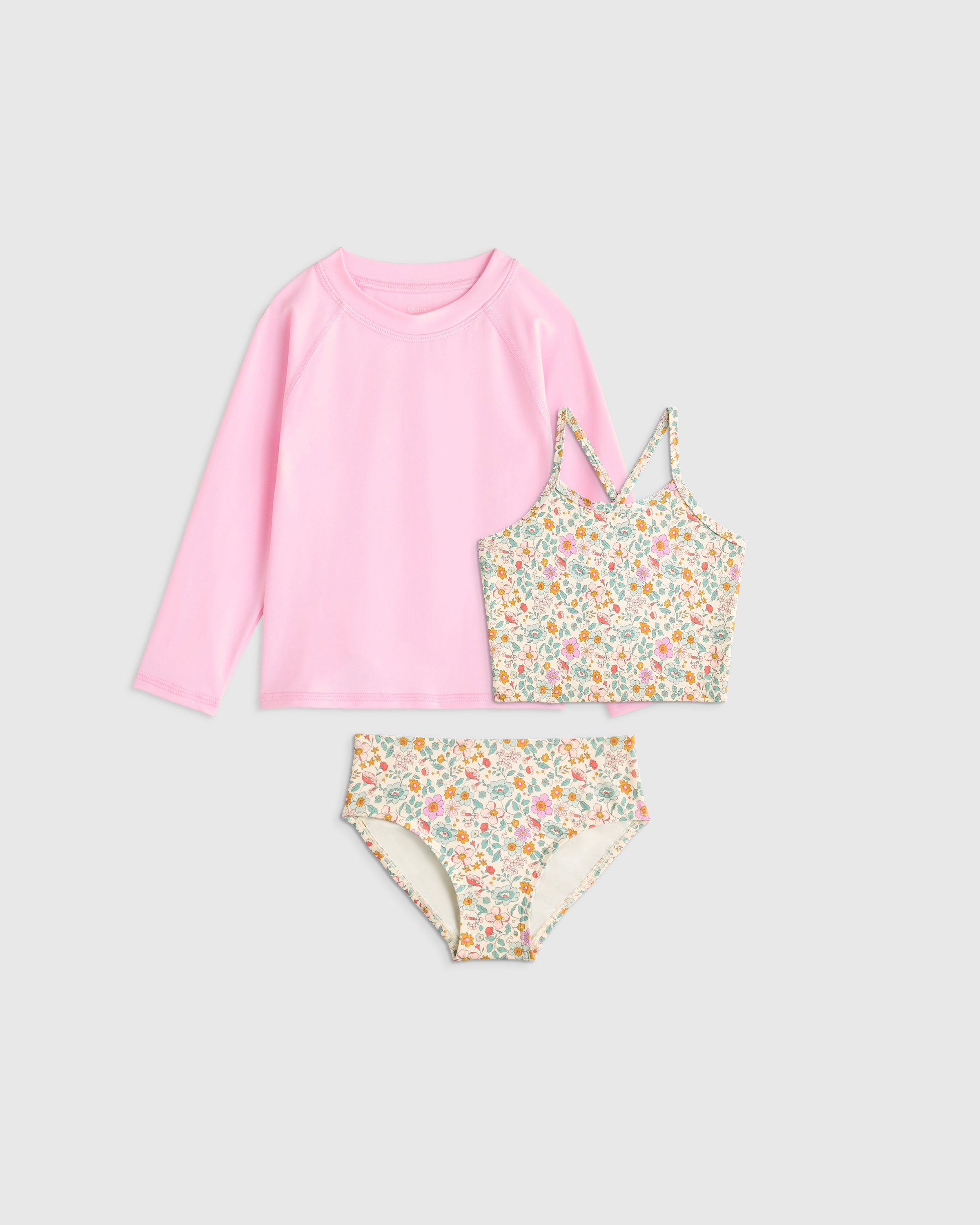 Tankini and Long Sleeve Raglan Rash Guard Set — Image 5