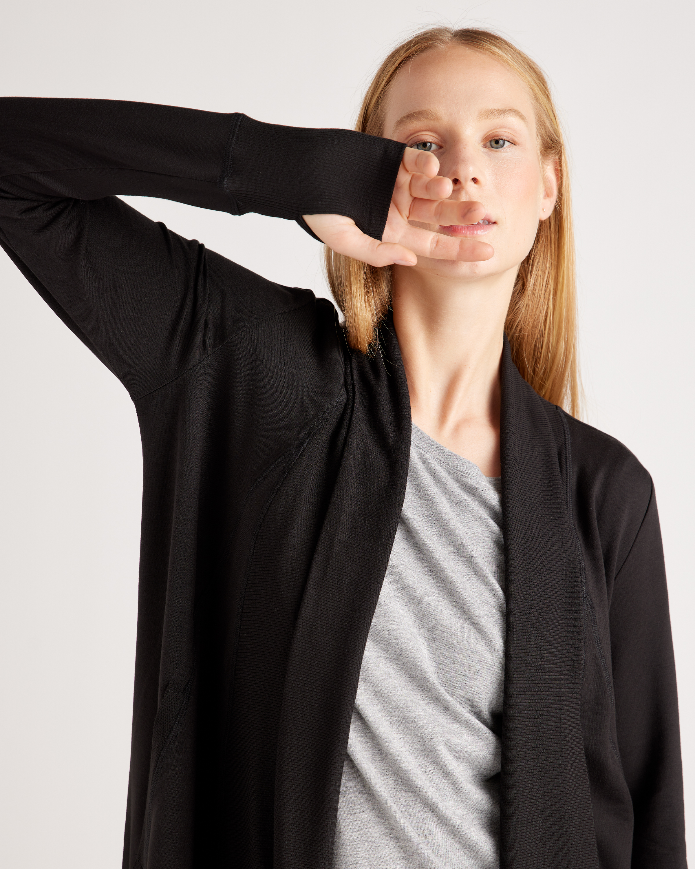French Terry Modal Cardigan — Image 5