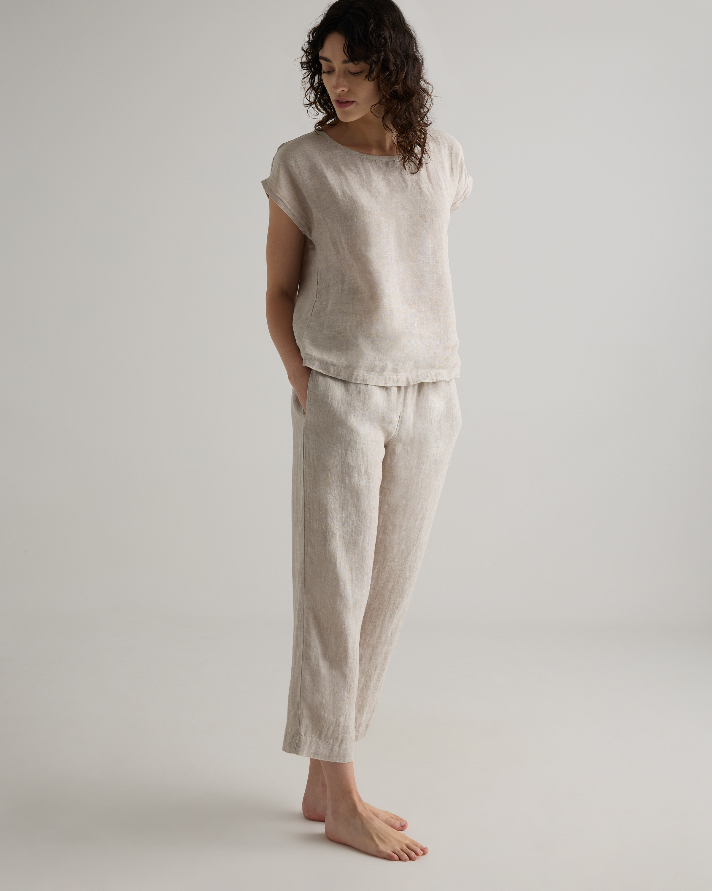 100% European Linen Pajama Set — Image 27