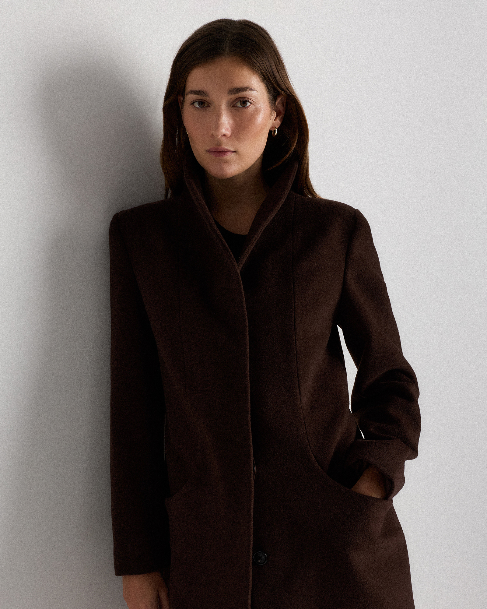 Wool Cashmere Cocoon Coat — Image 14