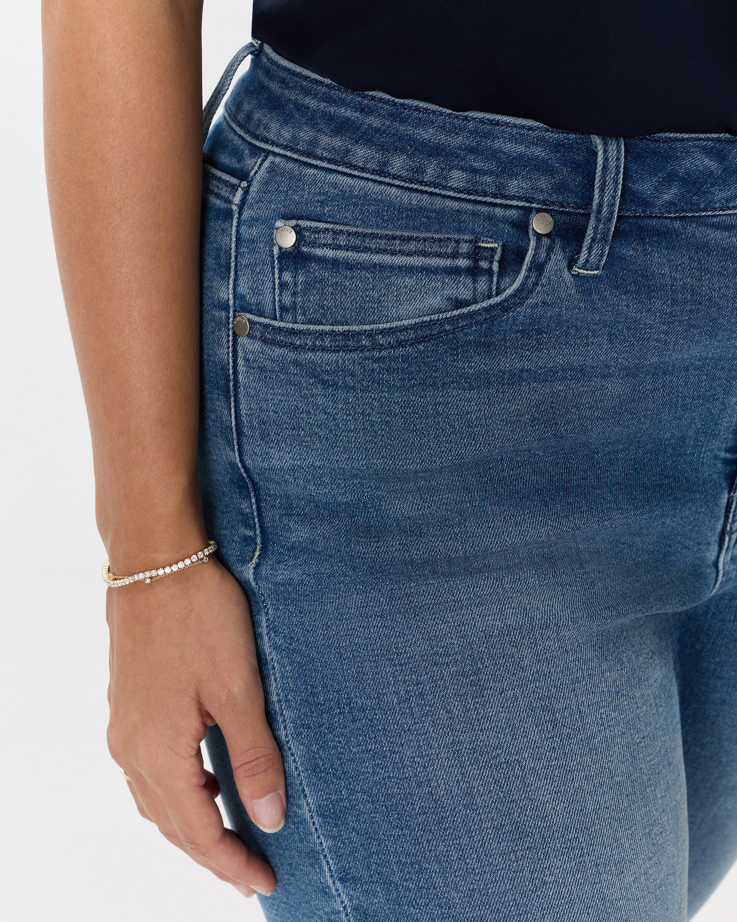 Bella Stretch Kick Flare Jeans — Image 7