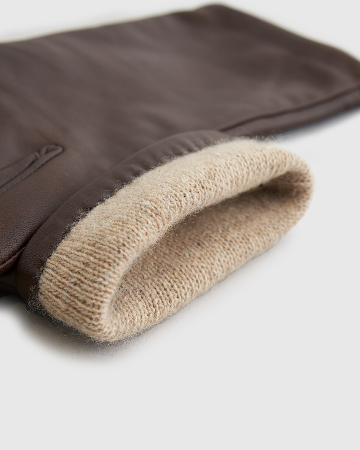Cashmere Lined Leather Gloves — Image 9