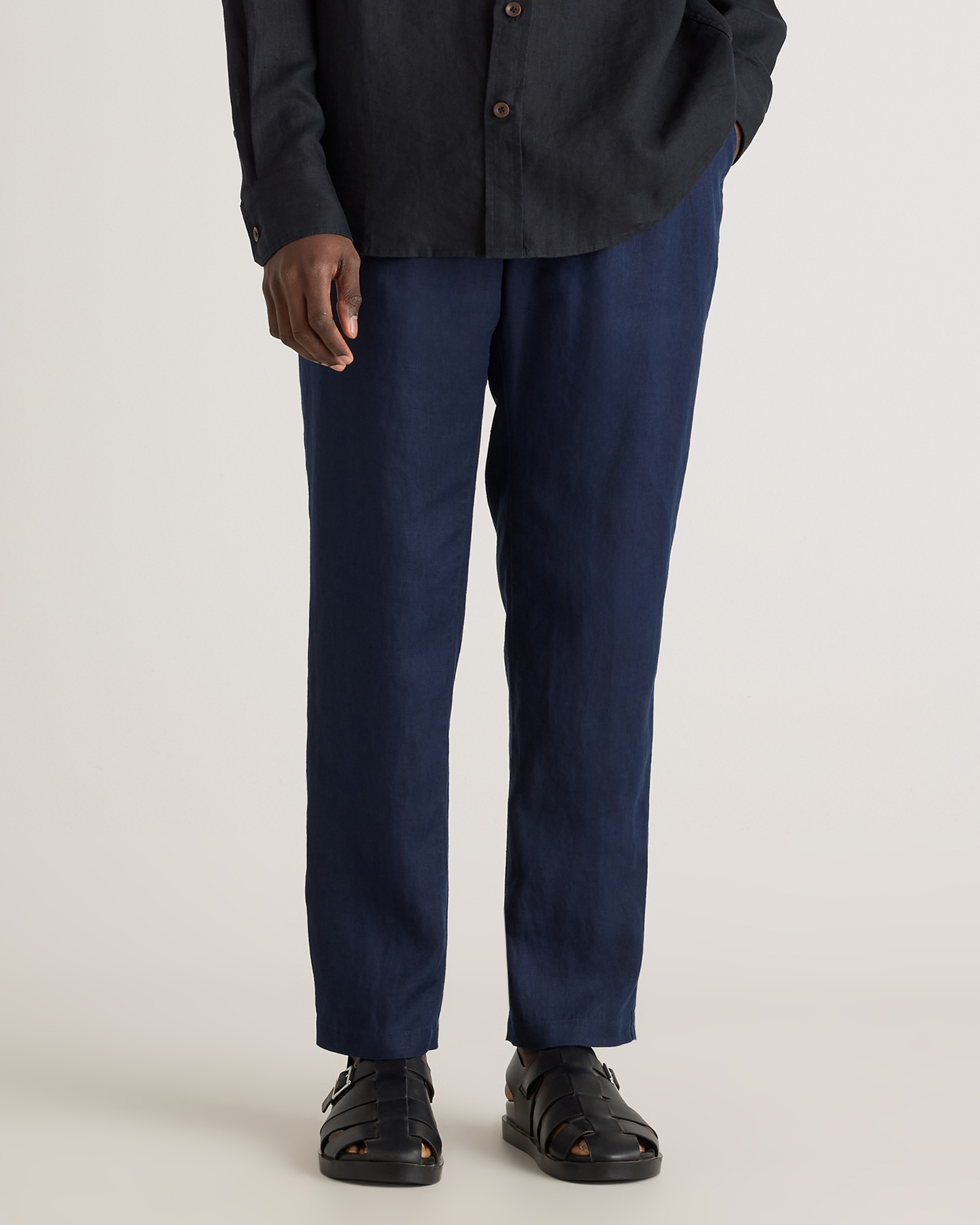100% European Linen Drawstring Beach Pants — Image 22