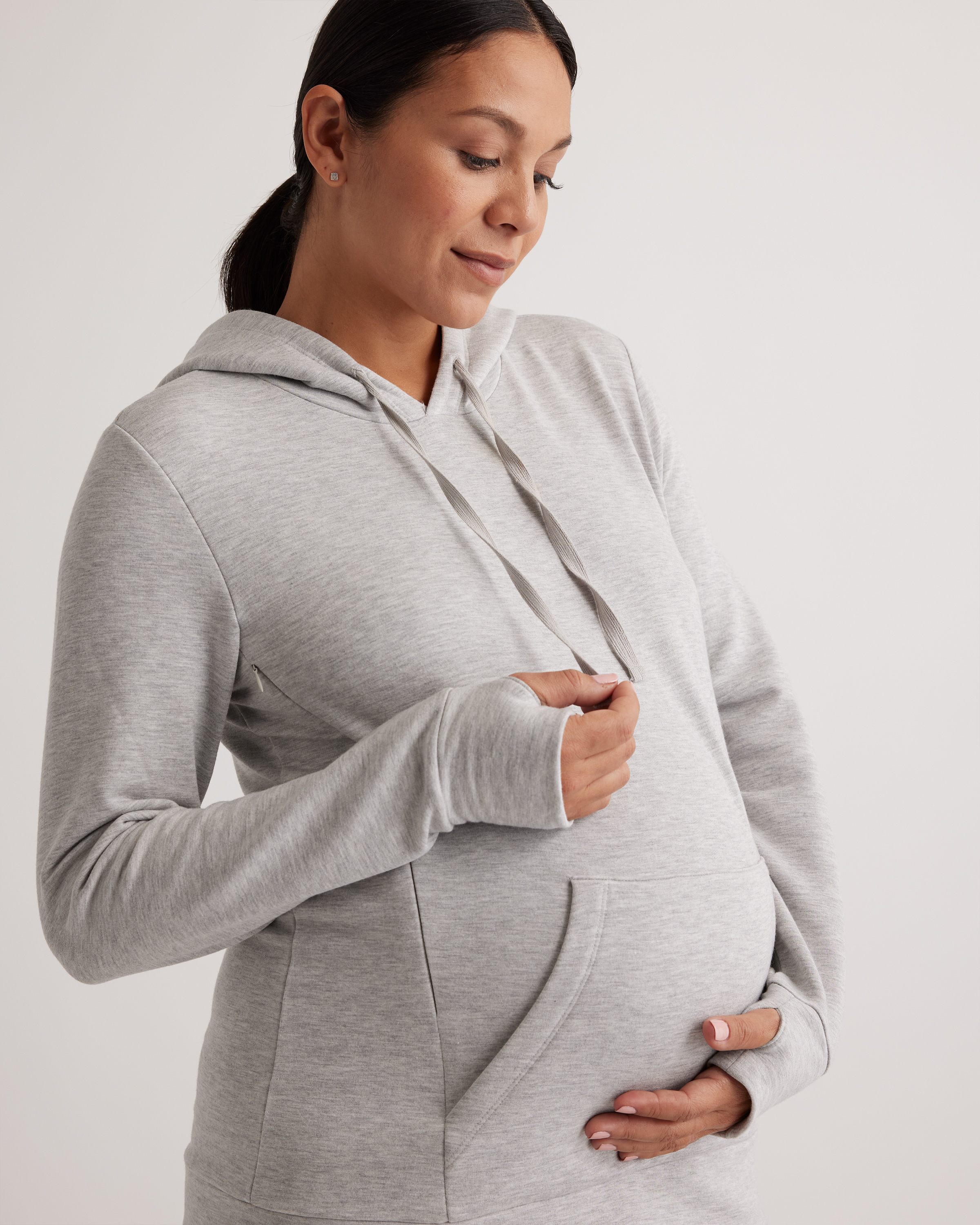 SuperSoft Fleece Maternity & Nursing Hoodie — Image 13