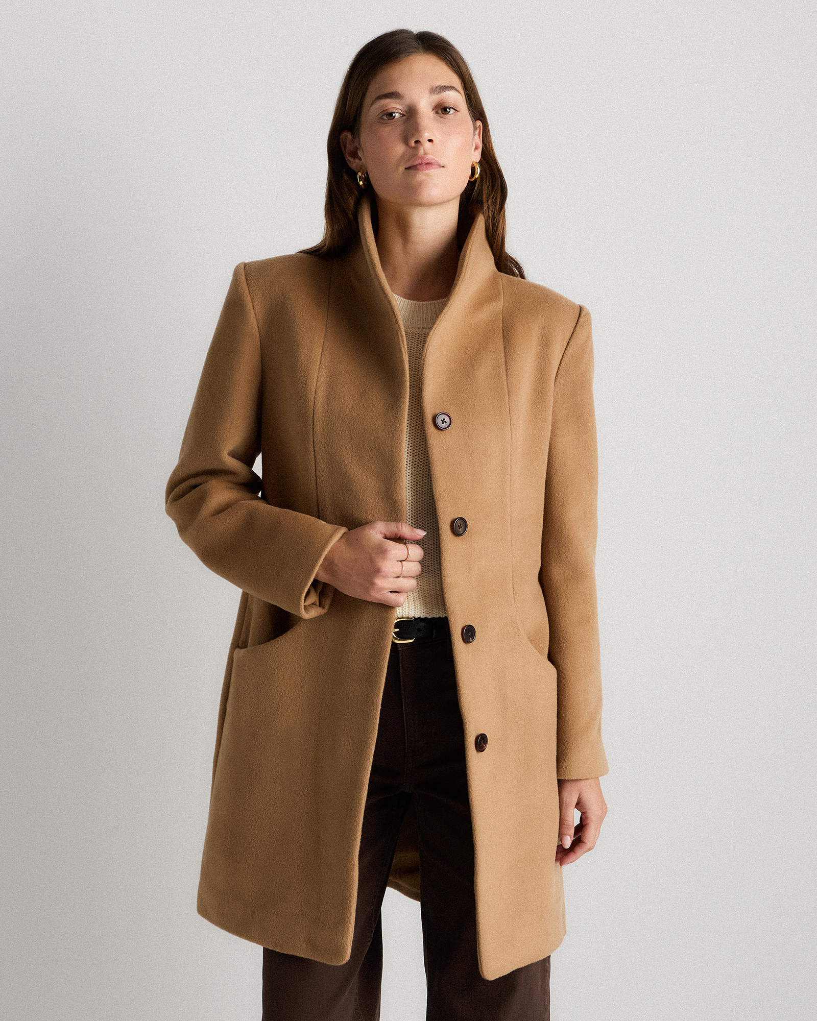 Wool Cashmere Cocoon Coat — Image 16