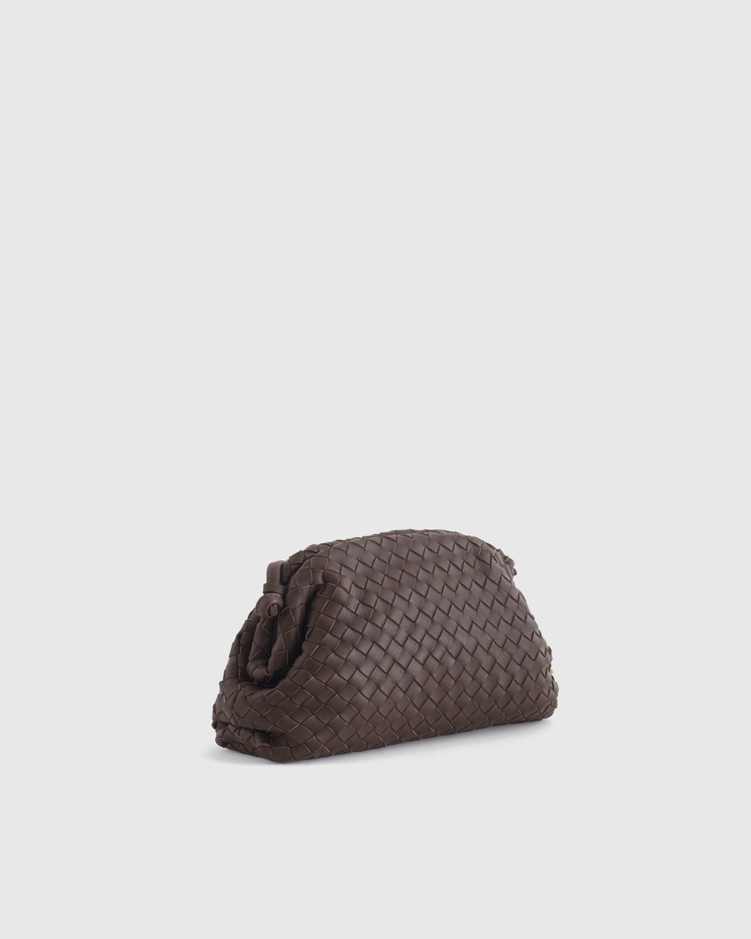 Italian Leather Handwoven Pouch Crossbody Clutch — Image 21