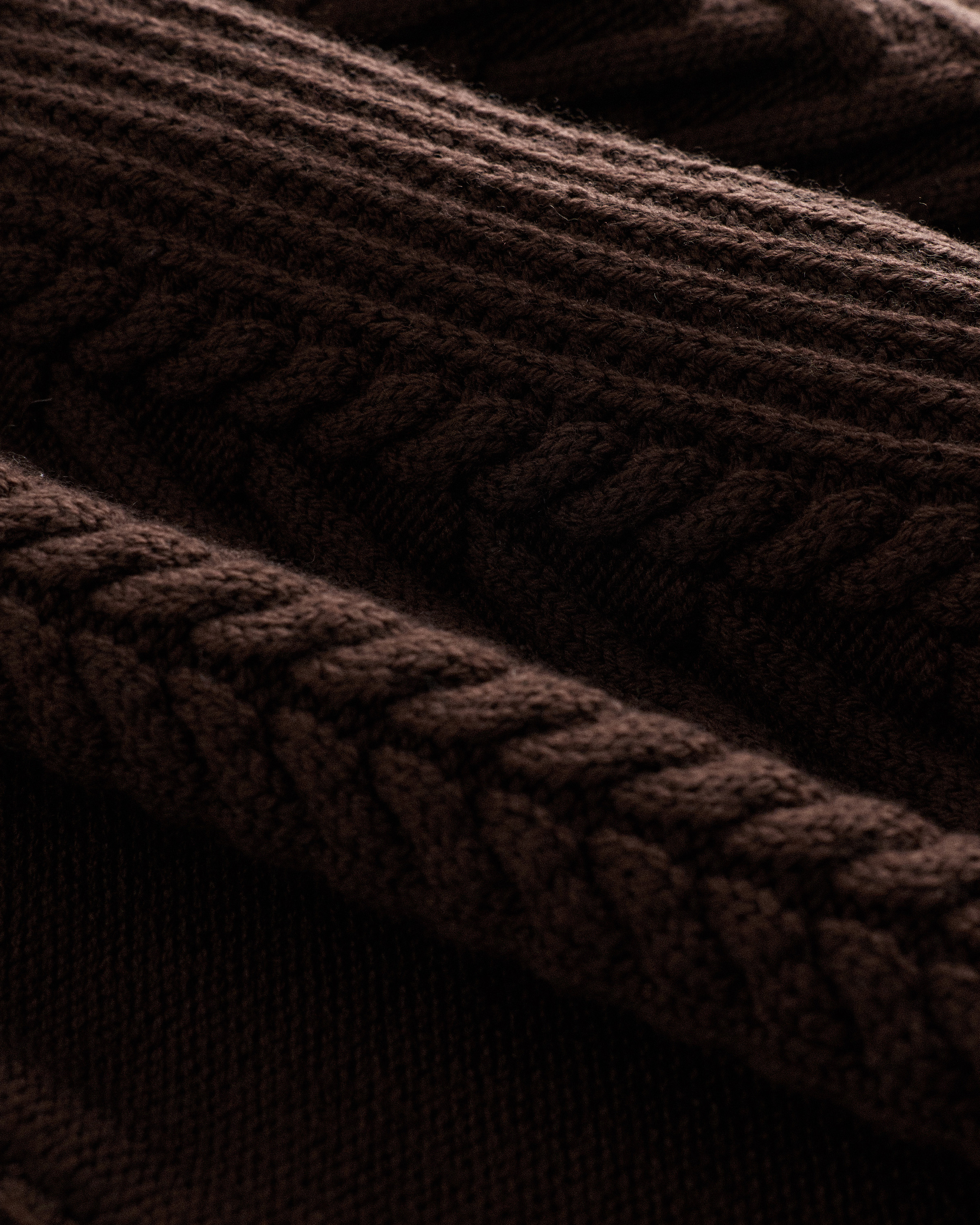 Australian Merino Wool Collared Cable Cardigan — Image 3