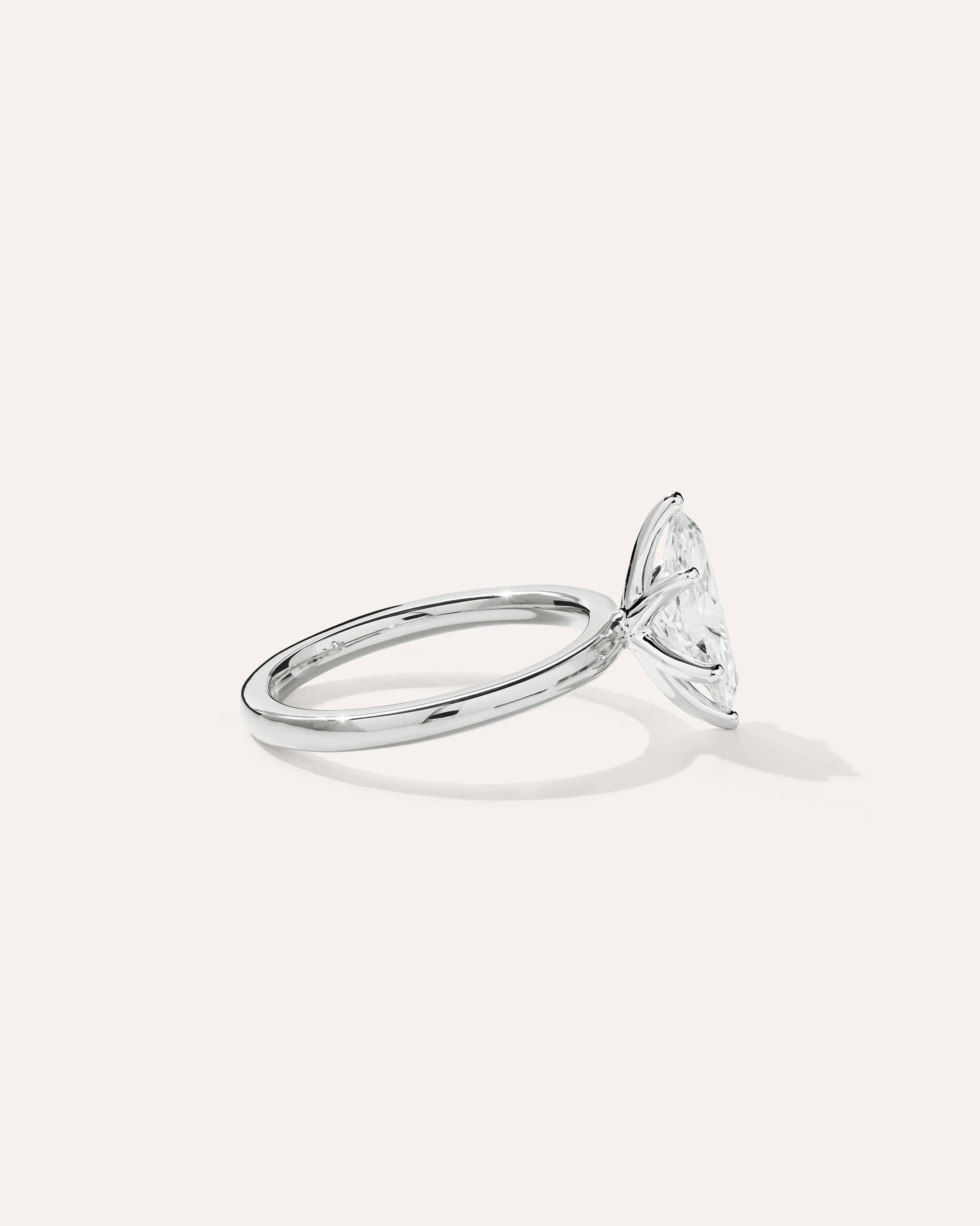Lab Grown Diamond Marquise Comfort Fit Engagement Ring - 1.5ct — Image 10