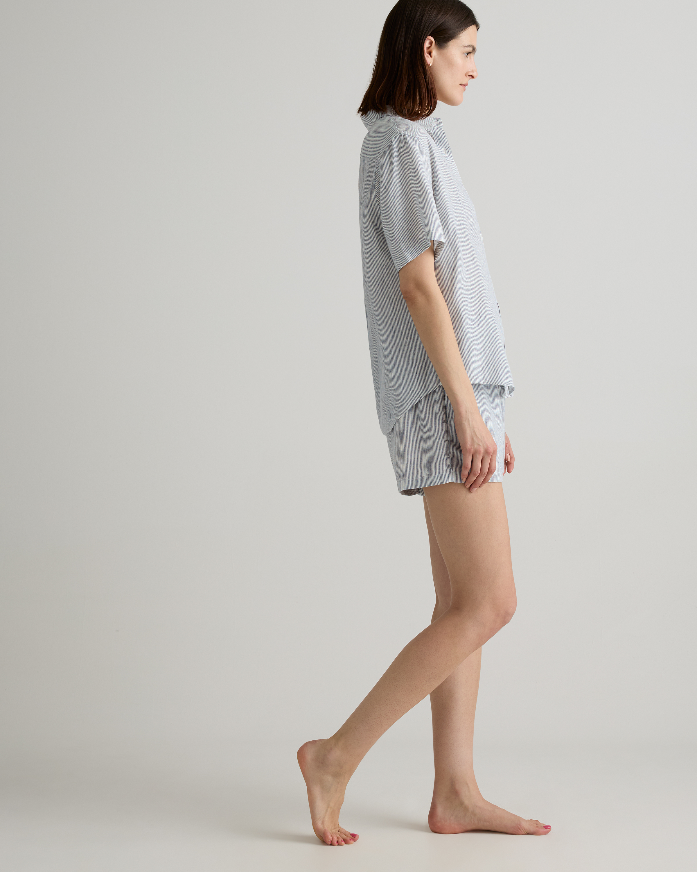 100% European Linen Shorts Pajama Set — Image 11