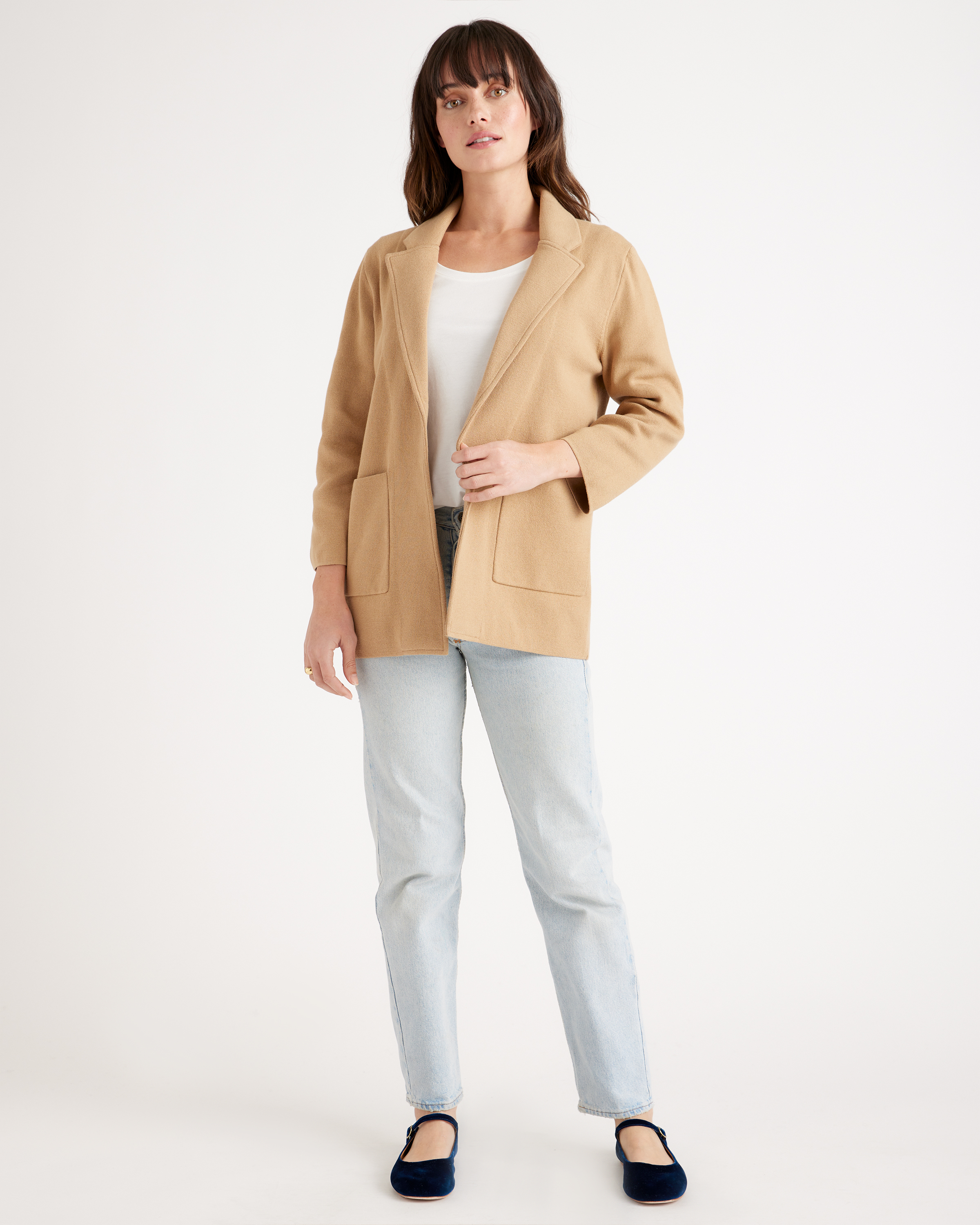 100% Organic Cotton Knit Blazer — Image 14