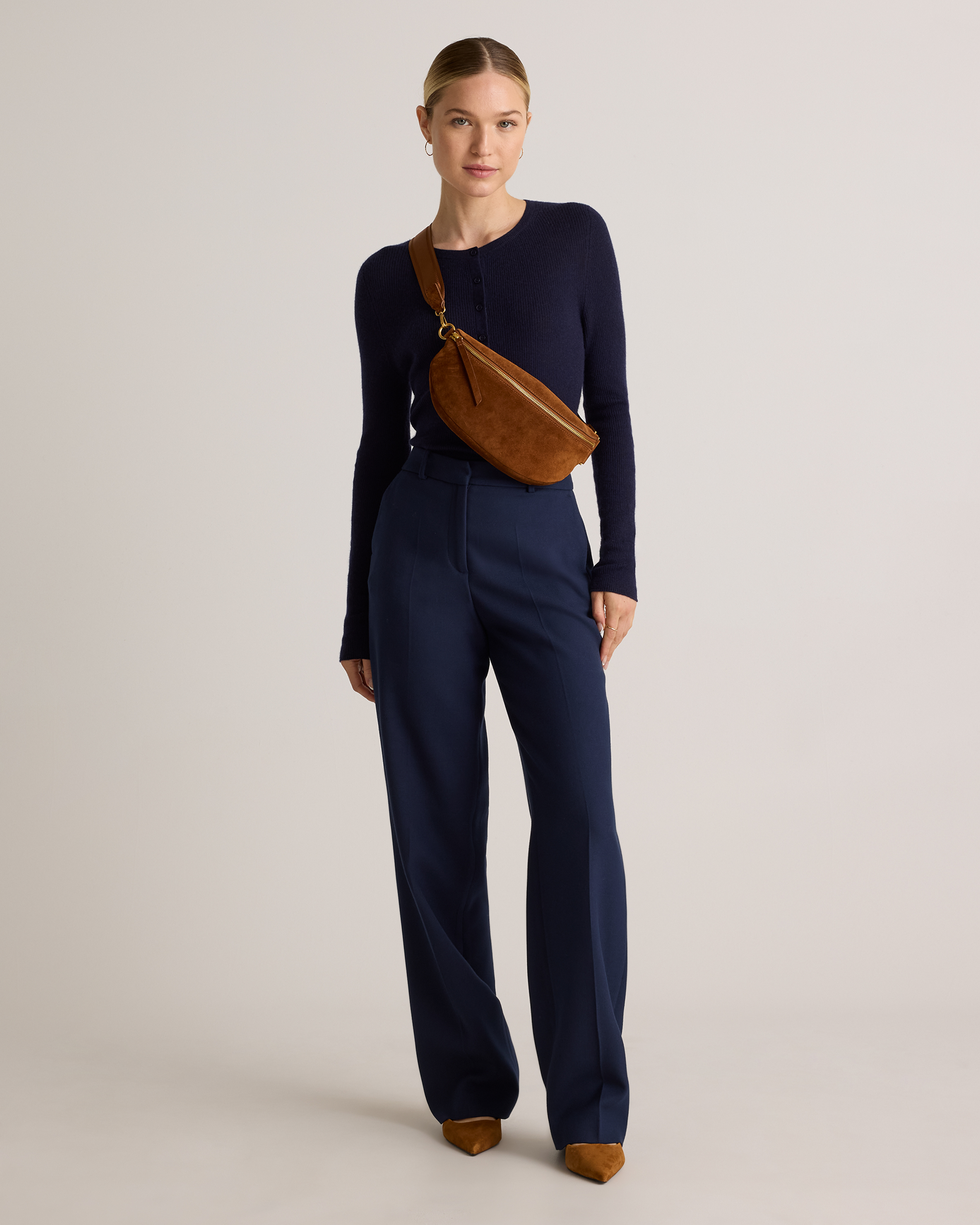 Italian Suede Sling Bag — Image 17
